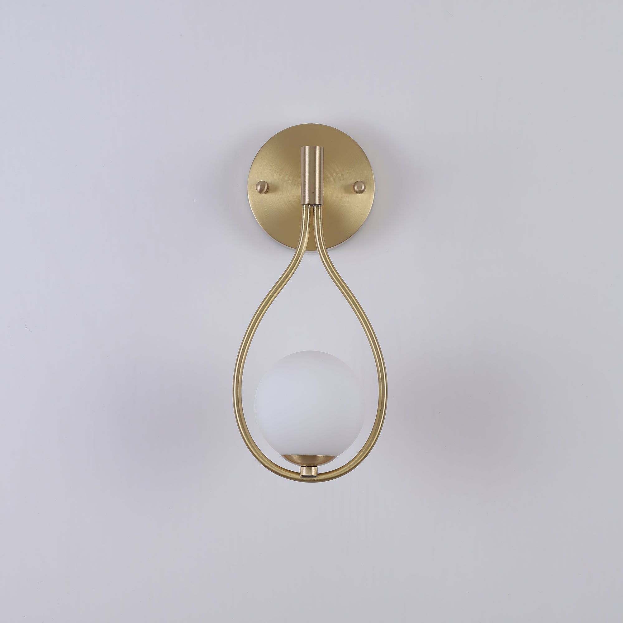 Rominex Modern Minimalist Vanity Brass Glass Wall Lamp-Neutral Decor