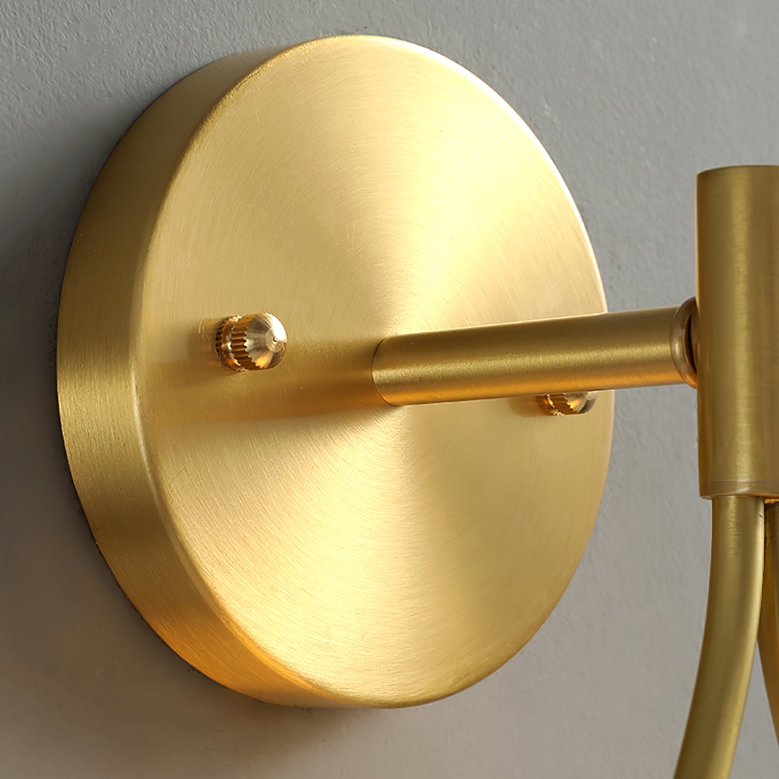 Rominex Modern Minimalist Vanity Brass Glass Wall Lamp-Neutral Decor