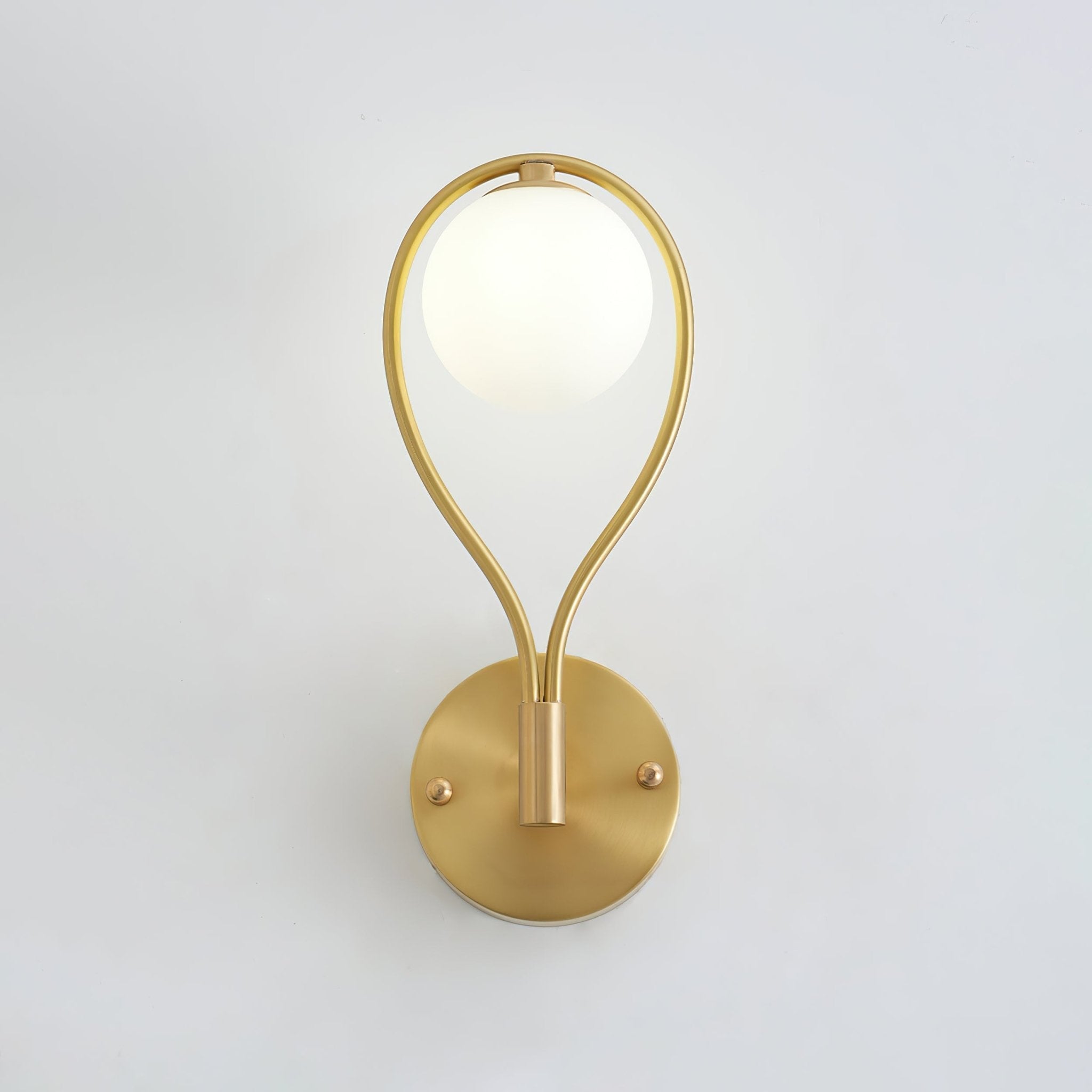 Rominex Modern Minimalist Vanity Brass Glass Wall Lamp-Neutral Decor