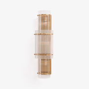 Aurora Wall Light Layered Glass Rods Copper Modern Vertical-Neutral Decor