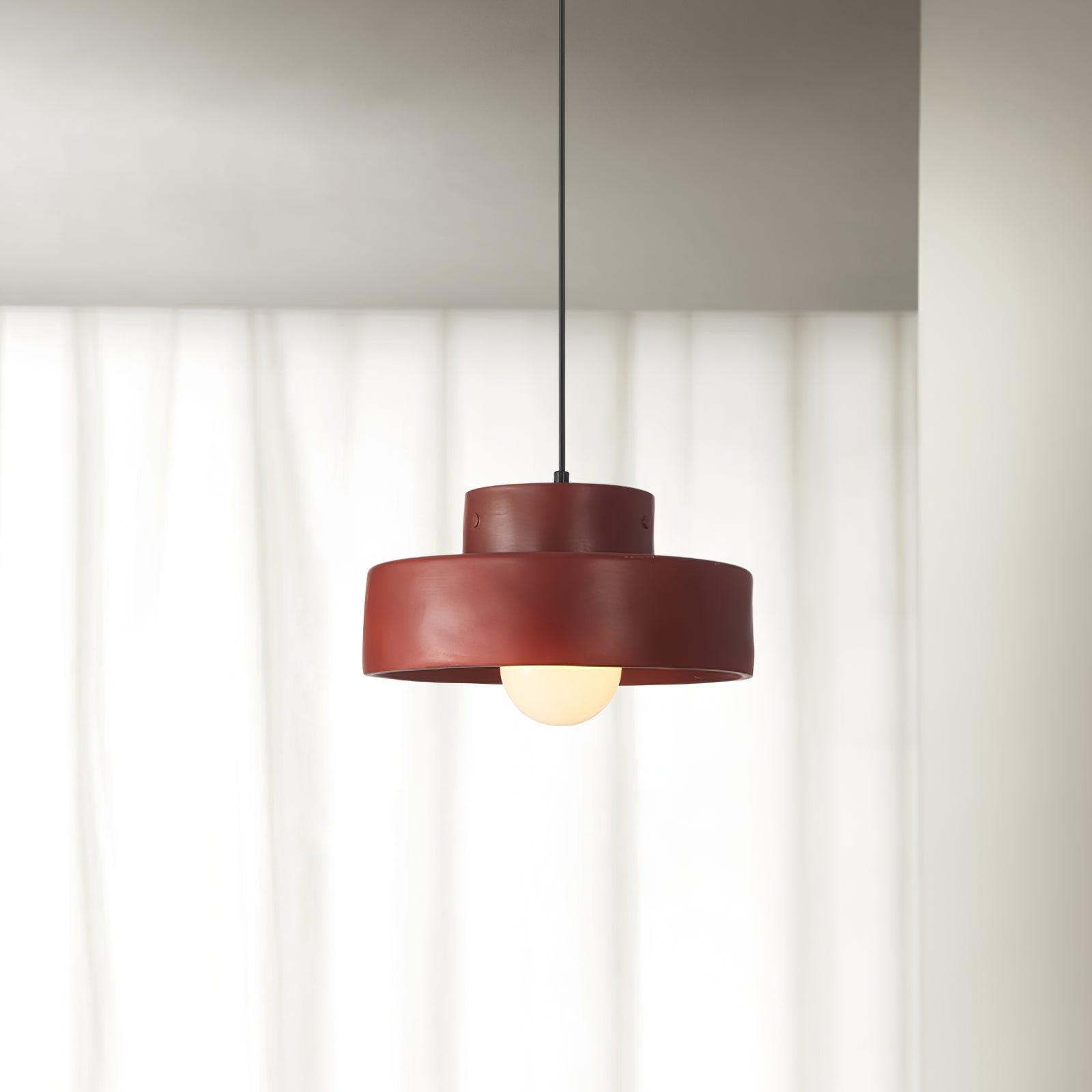 Calen Pendant Lamp Double Layers Resin-Neutral Decor