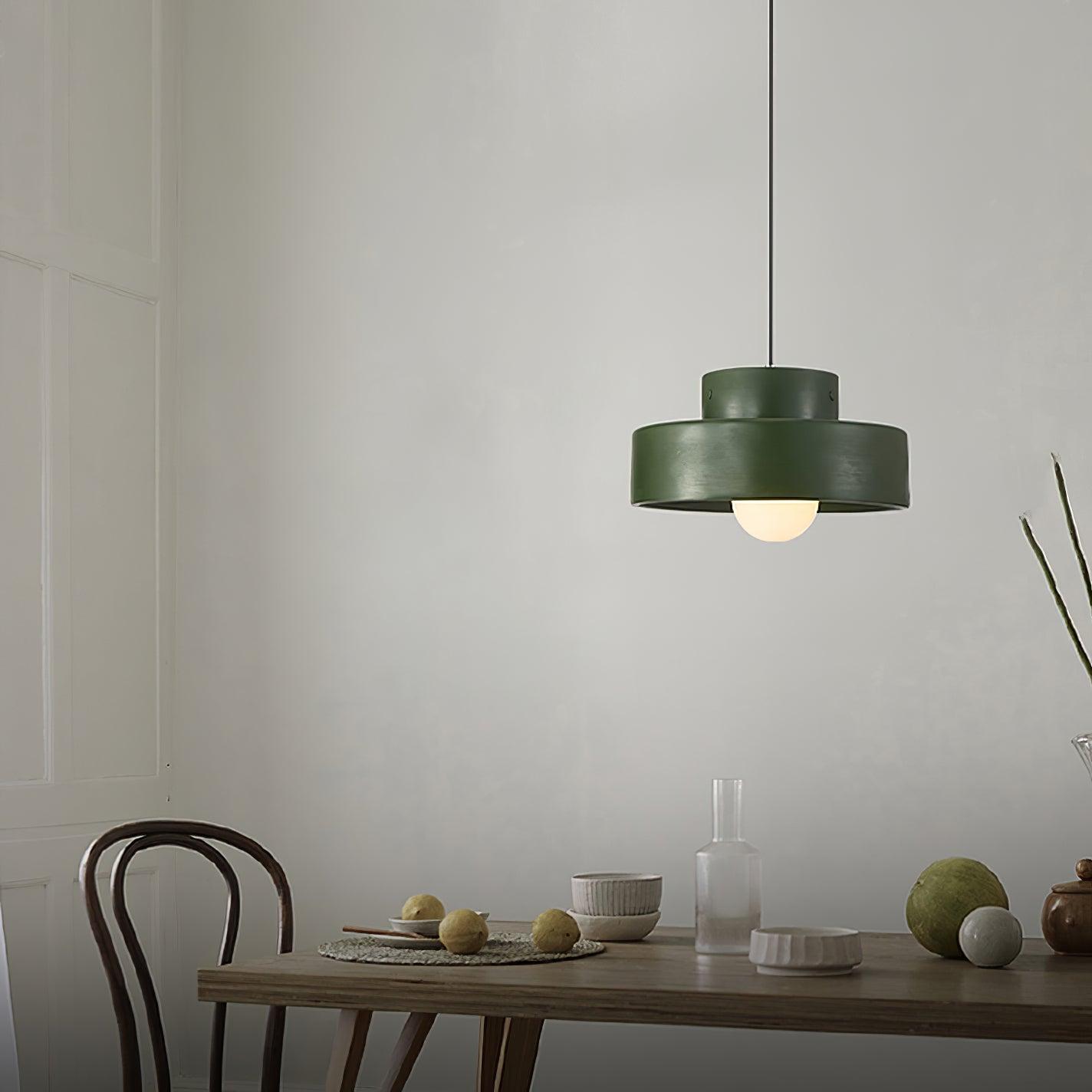 Calen Pendant Lamp Double Layers Resin-Neutral Decor