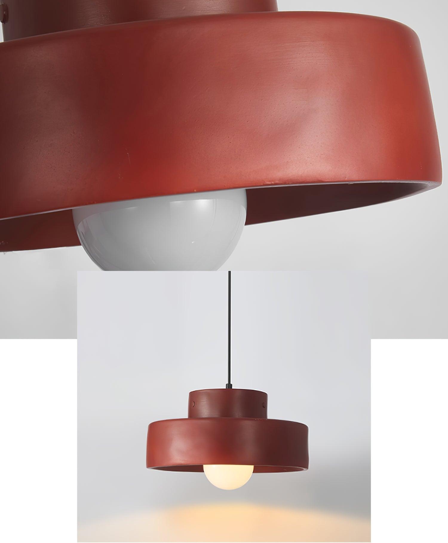 Calen Pendant Lamp Double Layers Resin-Neutral Decor