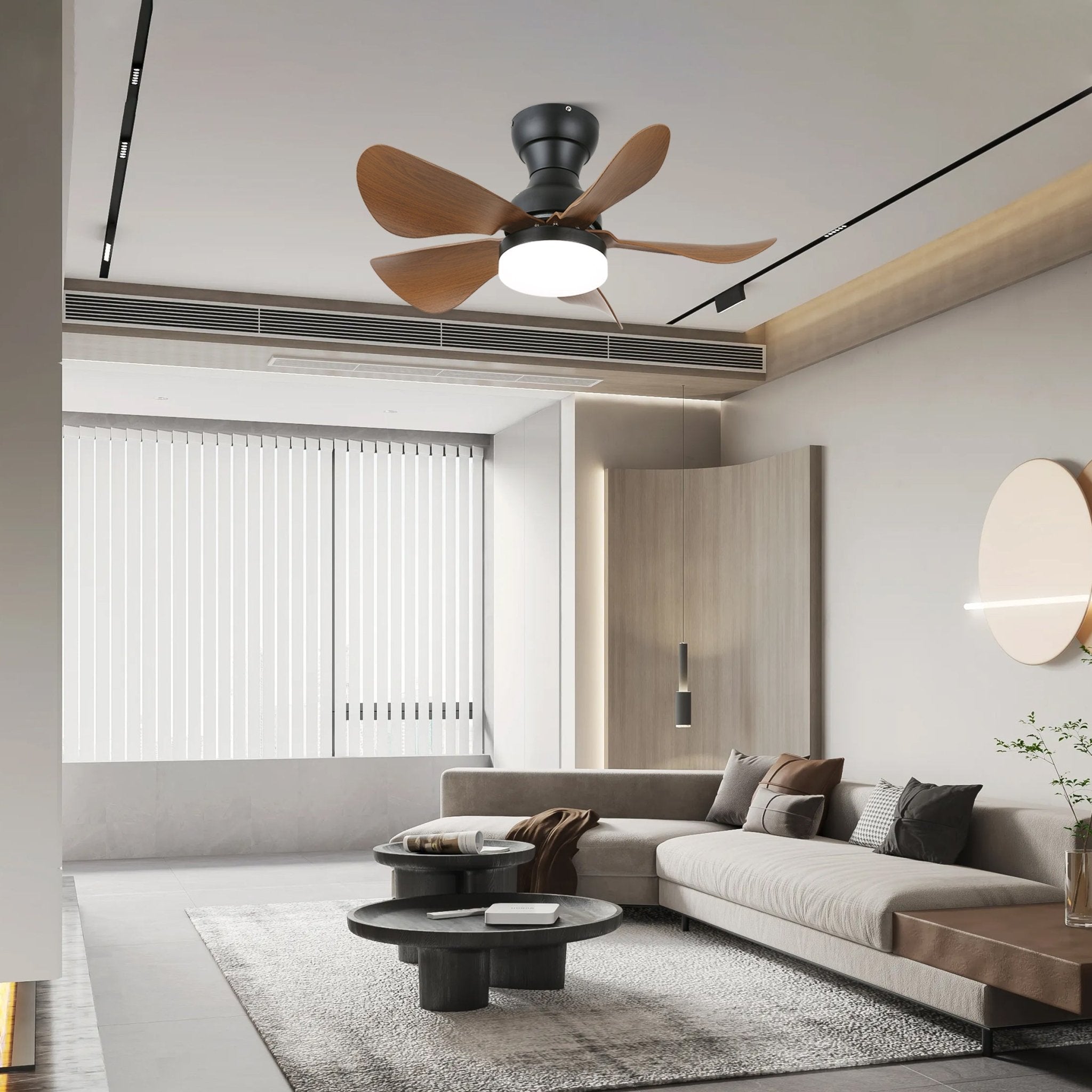 Callen Wood Ceiling Fan Light-Neutral Decor