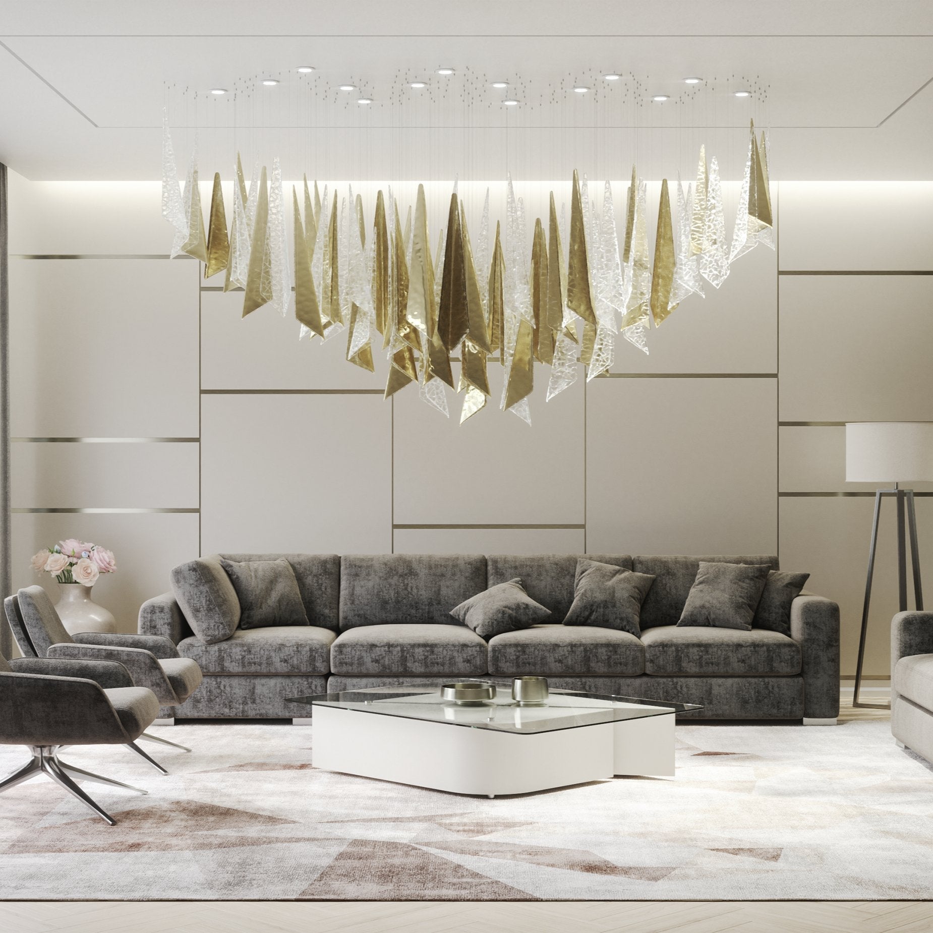 Breeze Chandelier-Neutral Decor