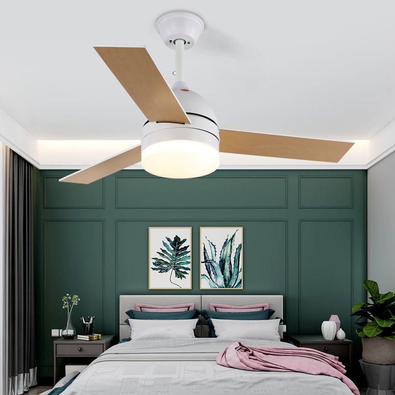 Selena Minimalist Wood Ceiling Fan Light-Neutral Decor