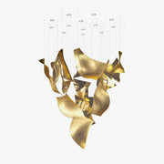 Alnoror Sculptural Gold Pendant Light-Neutral Decor