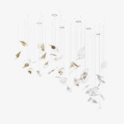 Asorus Artistic Leaf-Shape Chandelier-Neutral Decor
