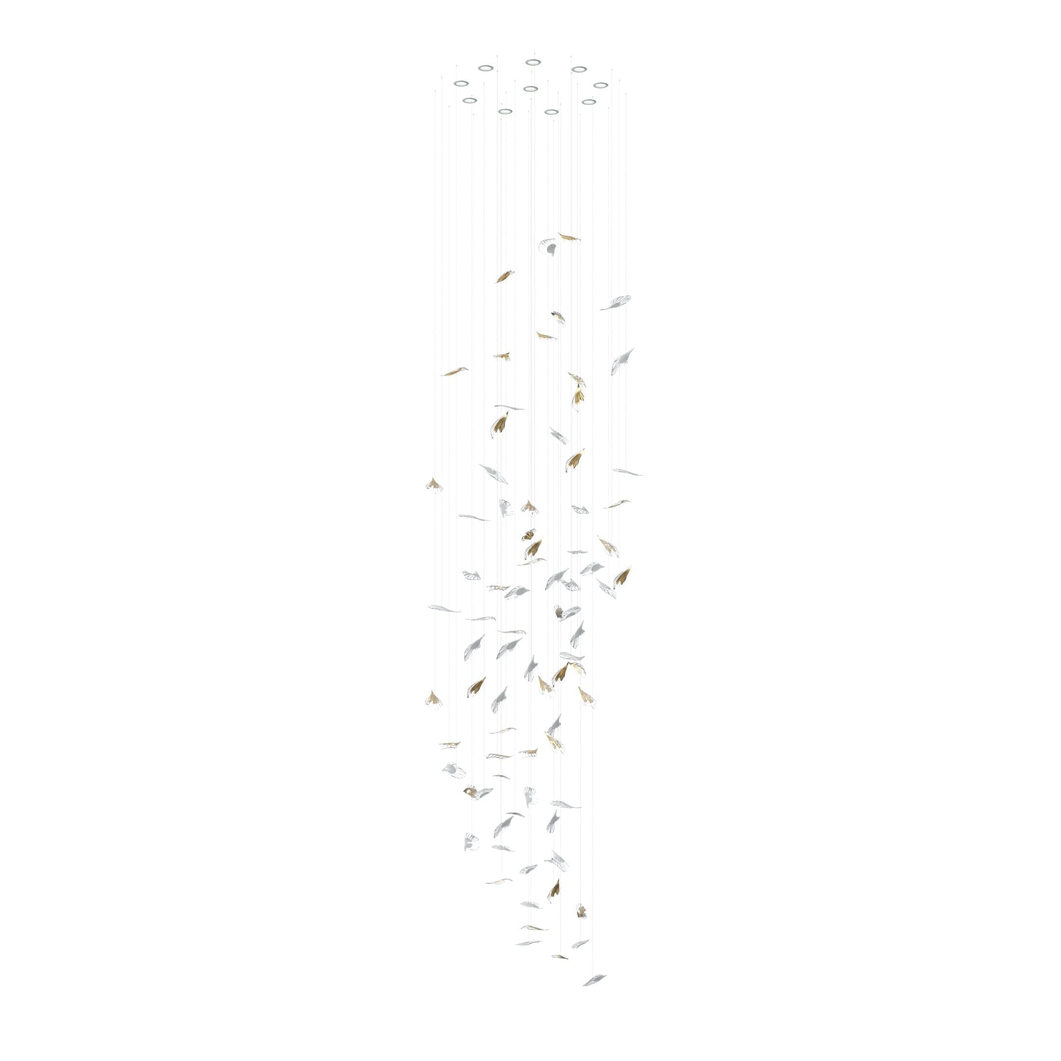 Asorus Artistic Leaf-Shape Chandelier-Neutral Decor
