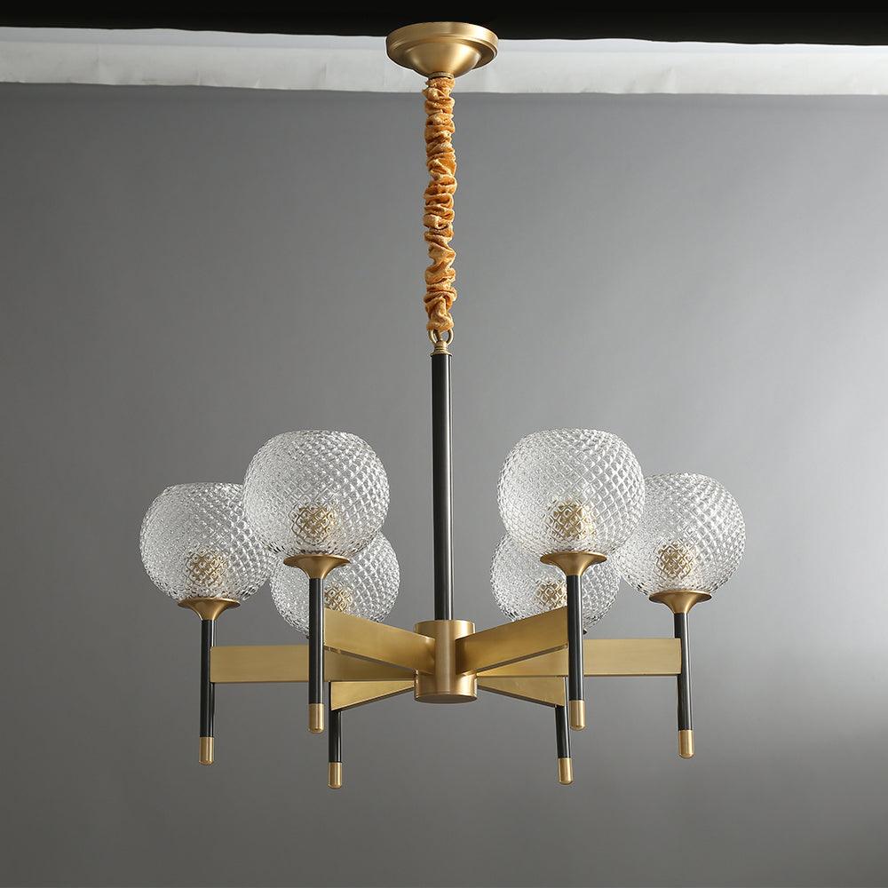 Glint Modern Brass Chandelier-Neutral Decor