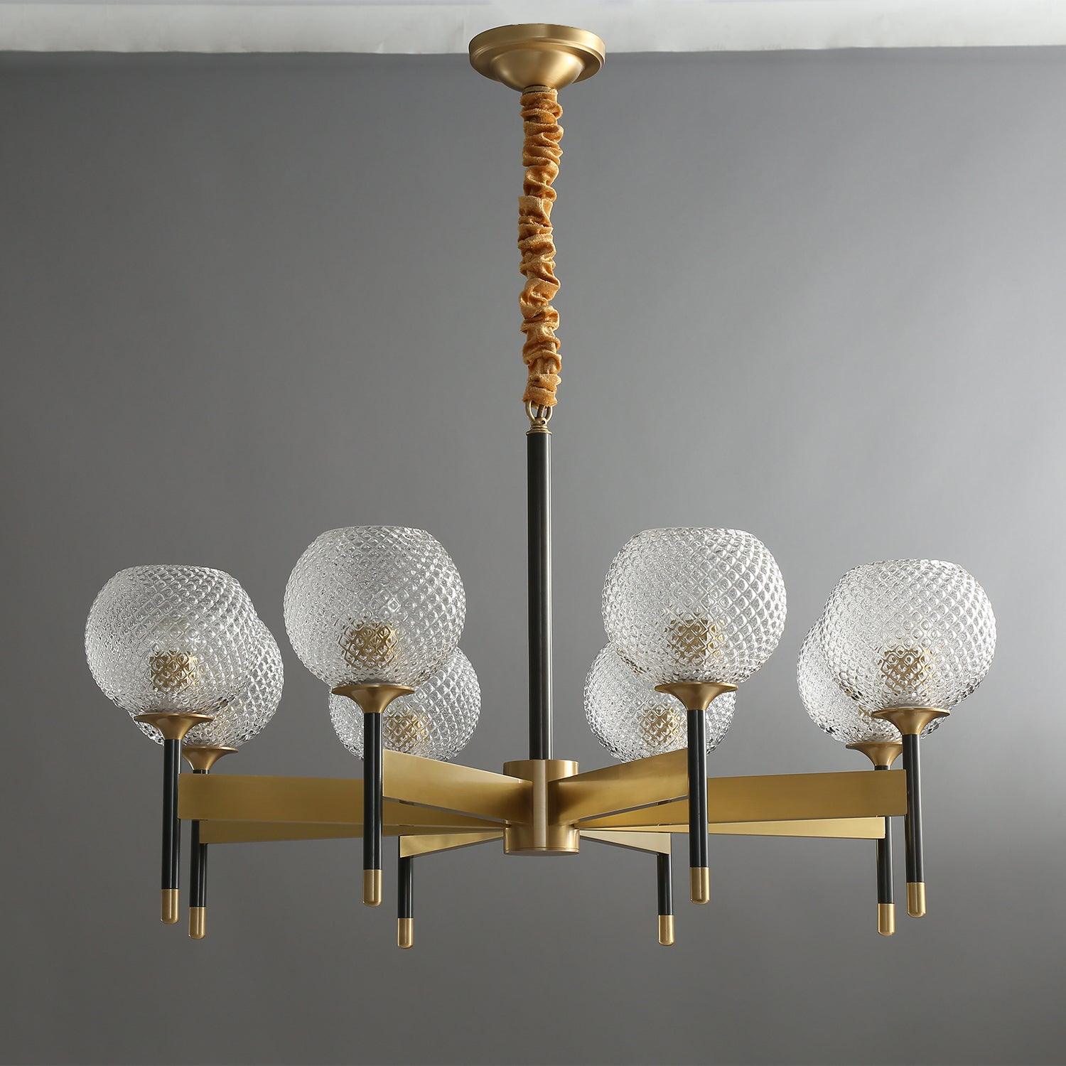 Glint Modern Brass Chandelier-Neutral Decor