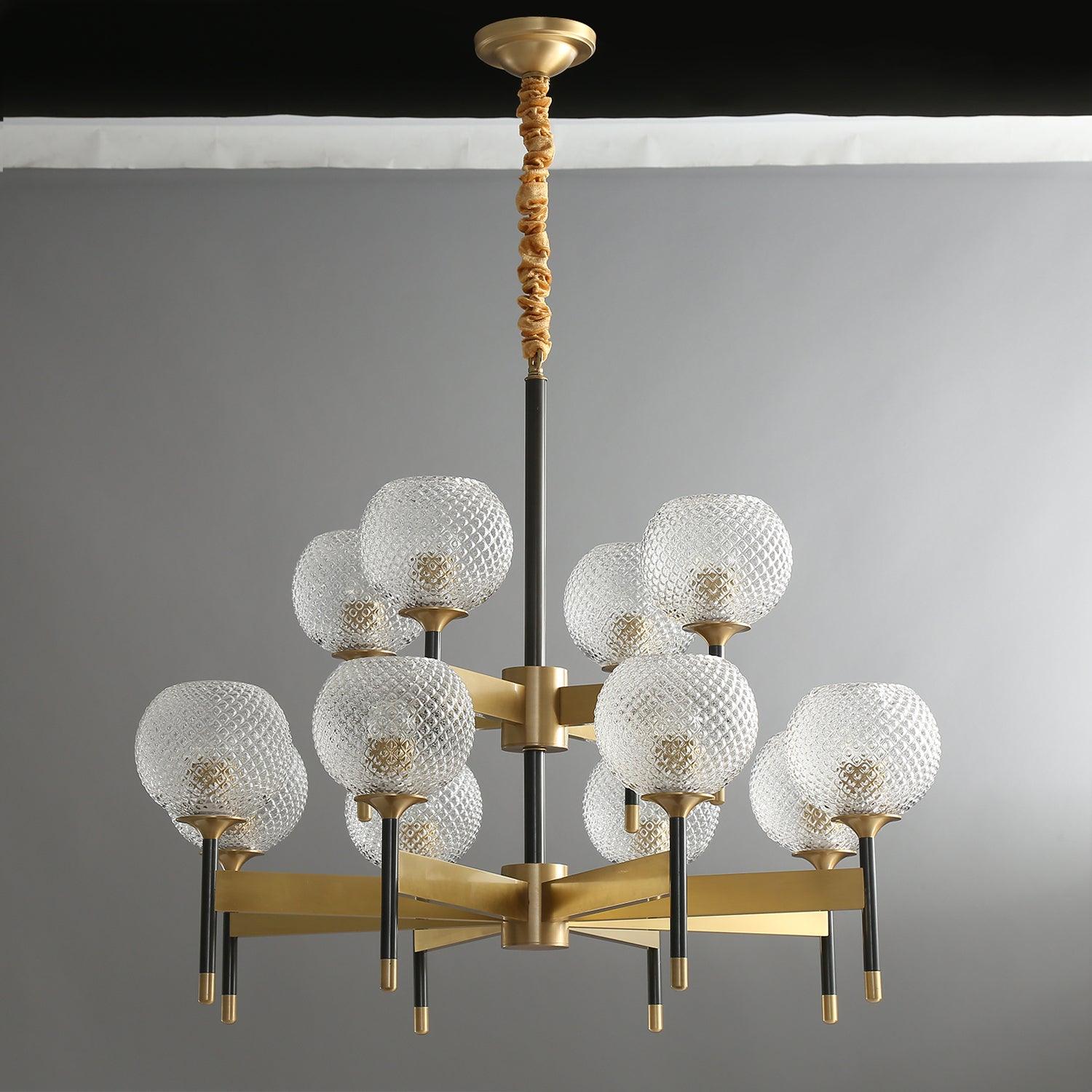 Glint Modern Brass Chandelier-Neutral Decor