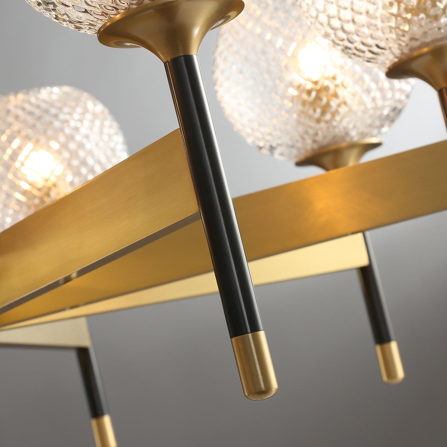 Glint Modern Brass Chandelier-Neutral Decor