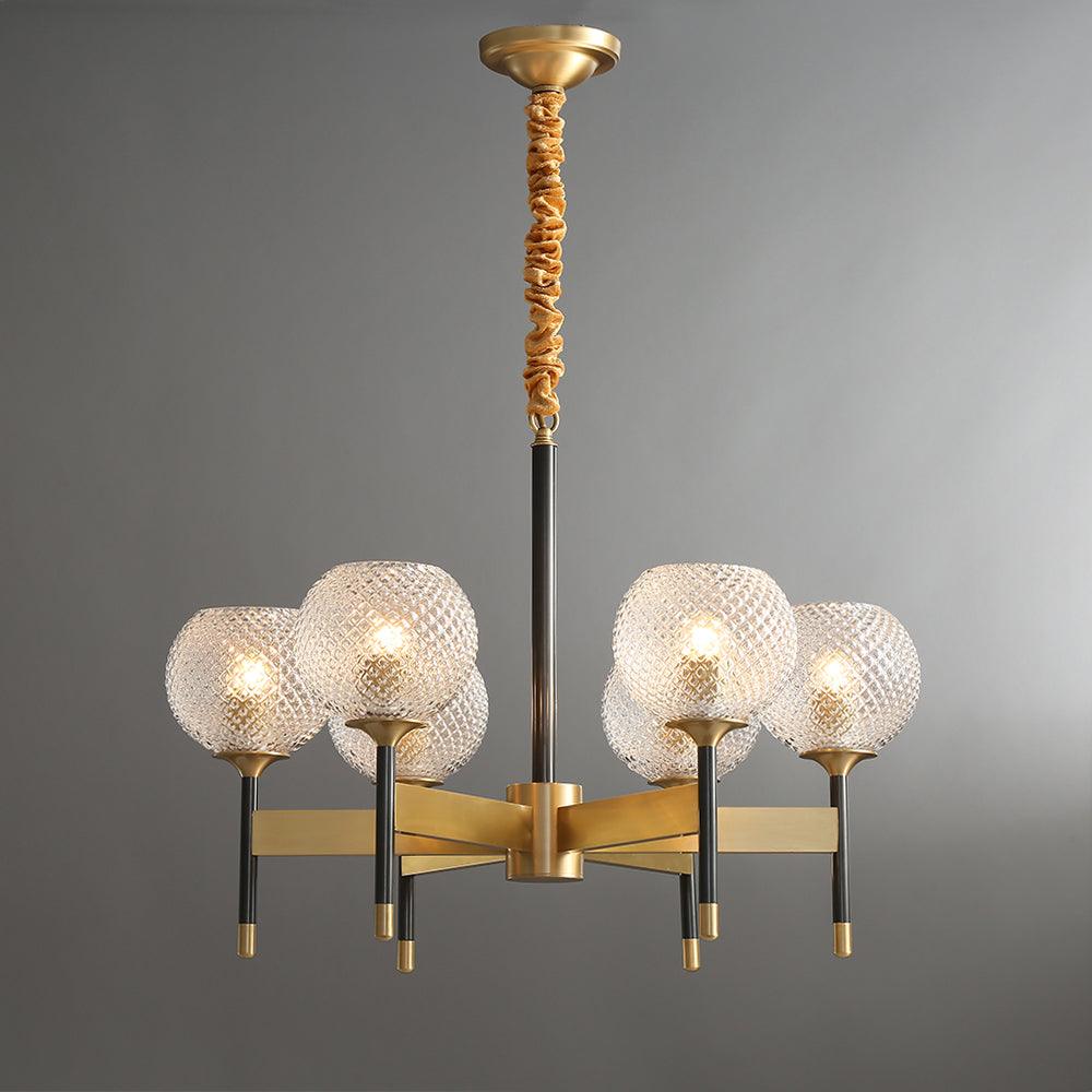 Glint Modern Brass Chandelier-Neutral Decor