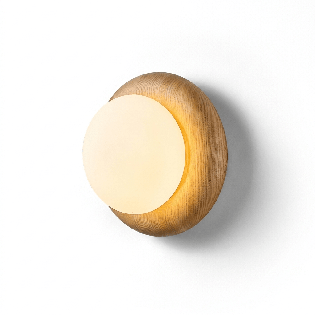 Brevin Wood Wall Sconce-Neutral Decor