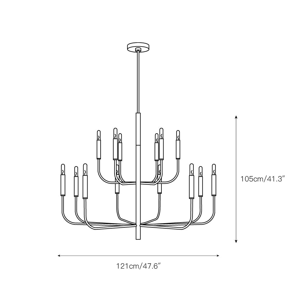 Valentina Brass Chandelier