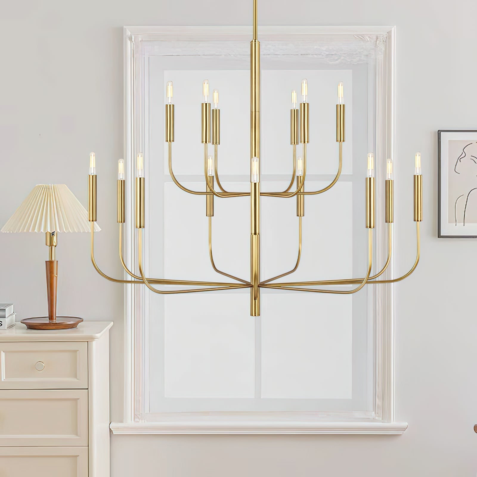 Valentina Brass Chandelier