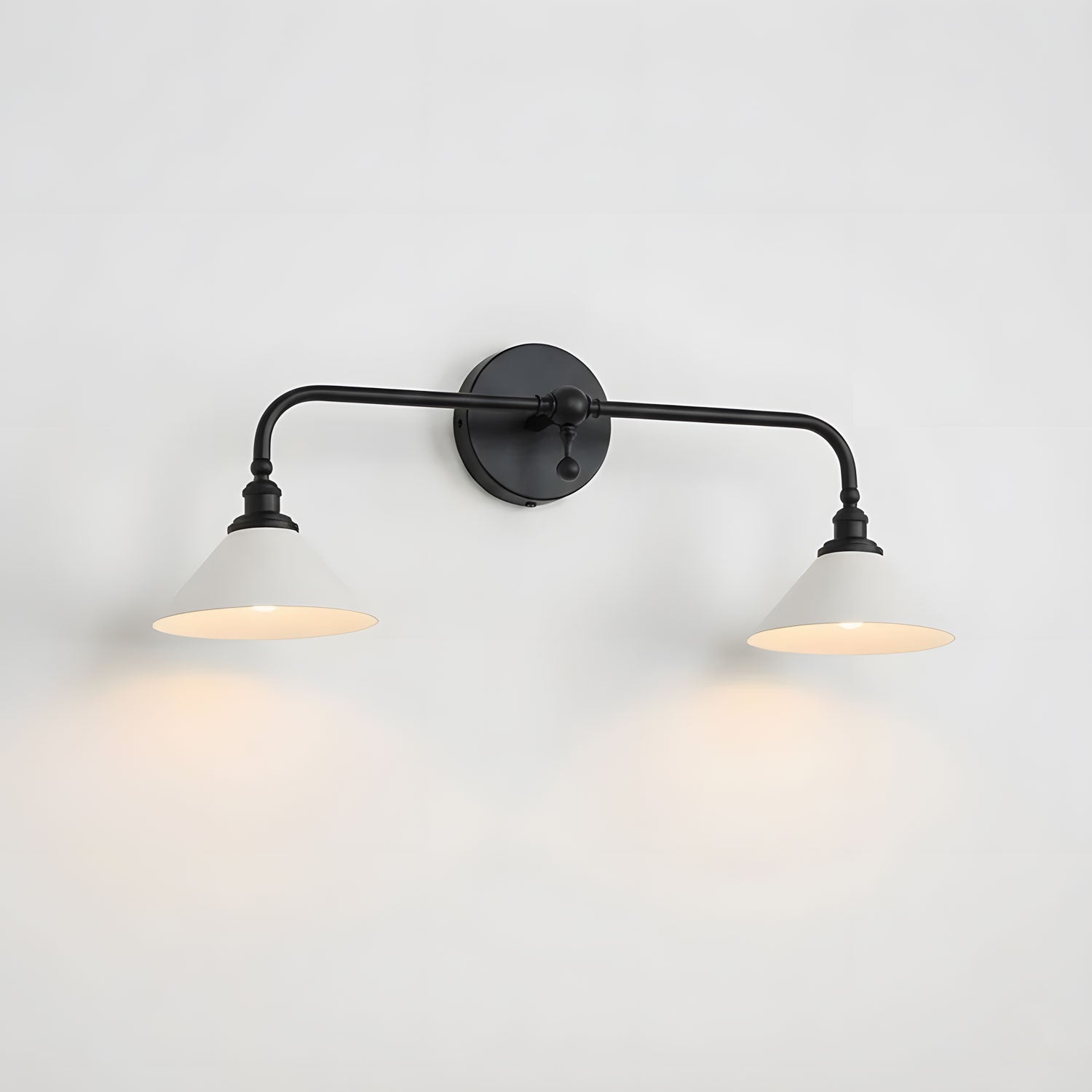 Dina Valerienne Minimalist Horn-shaped Metal Wall Lamp-Neutral Decor