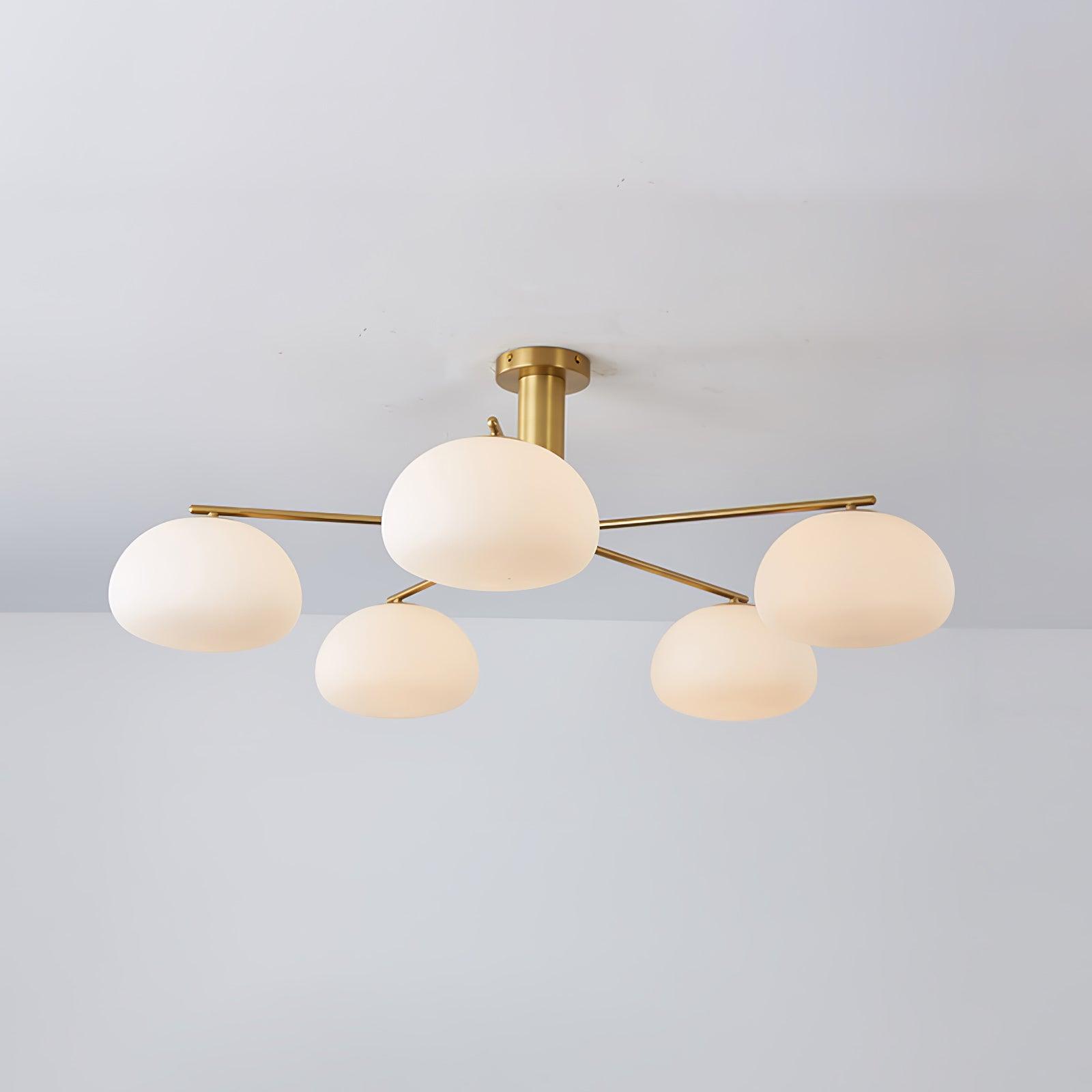 Lunara Luxe Glass Chandelier-Neutral Decor