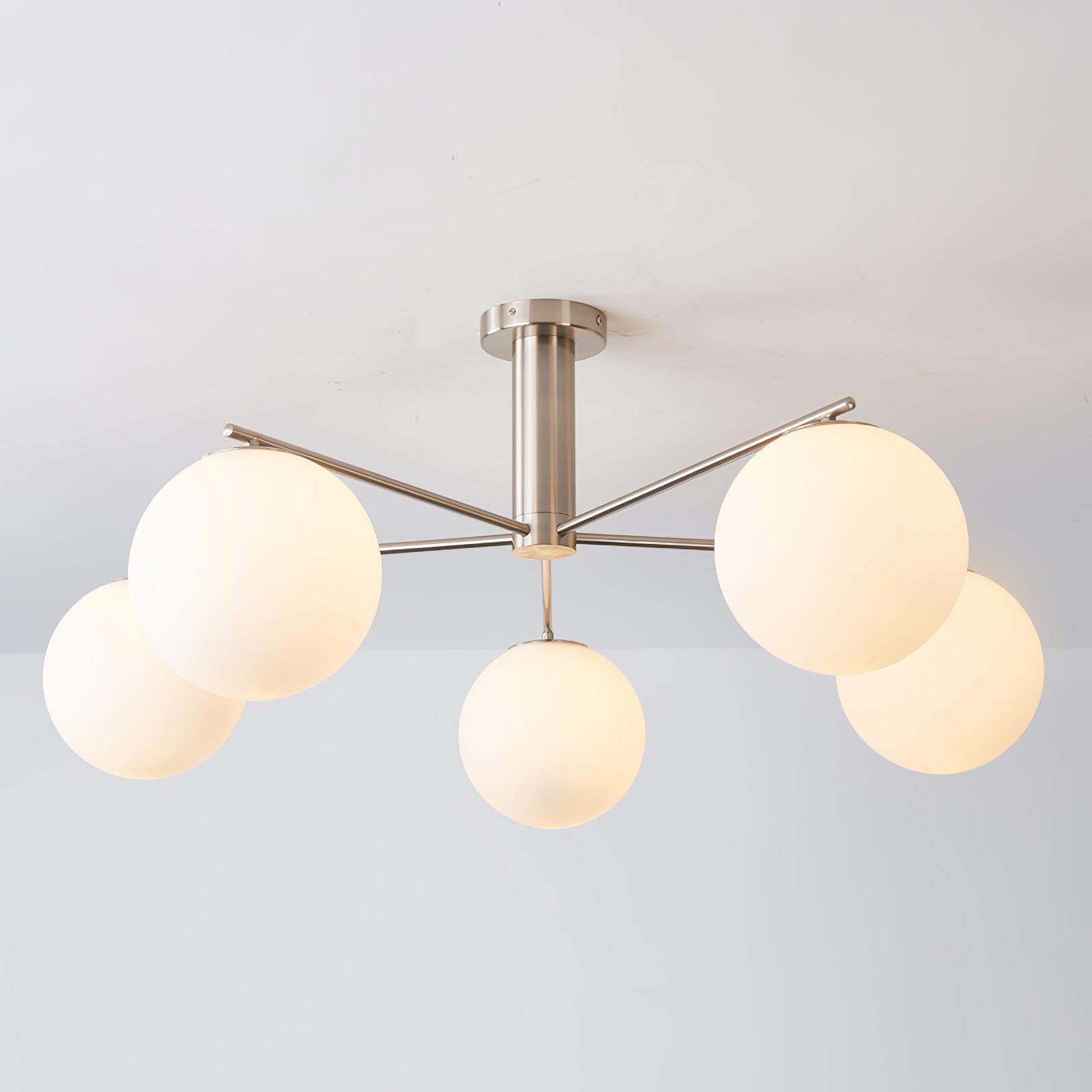 Lunara Luxe Glass Chandelier-Neutral Decor