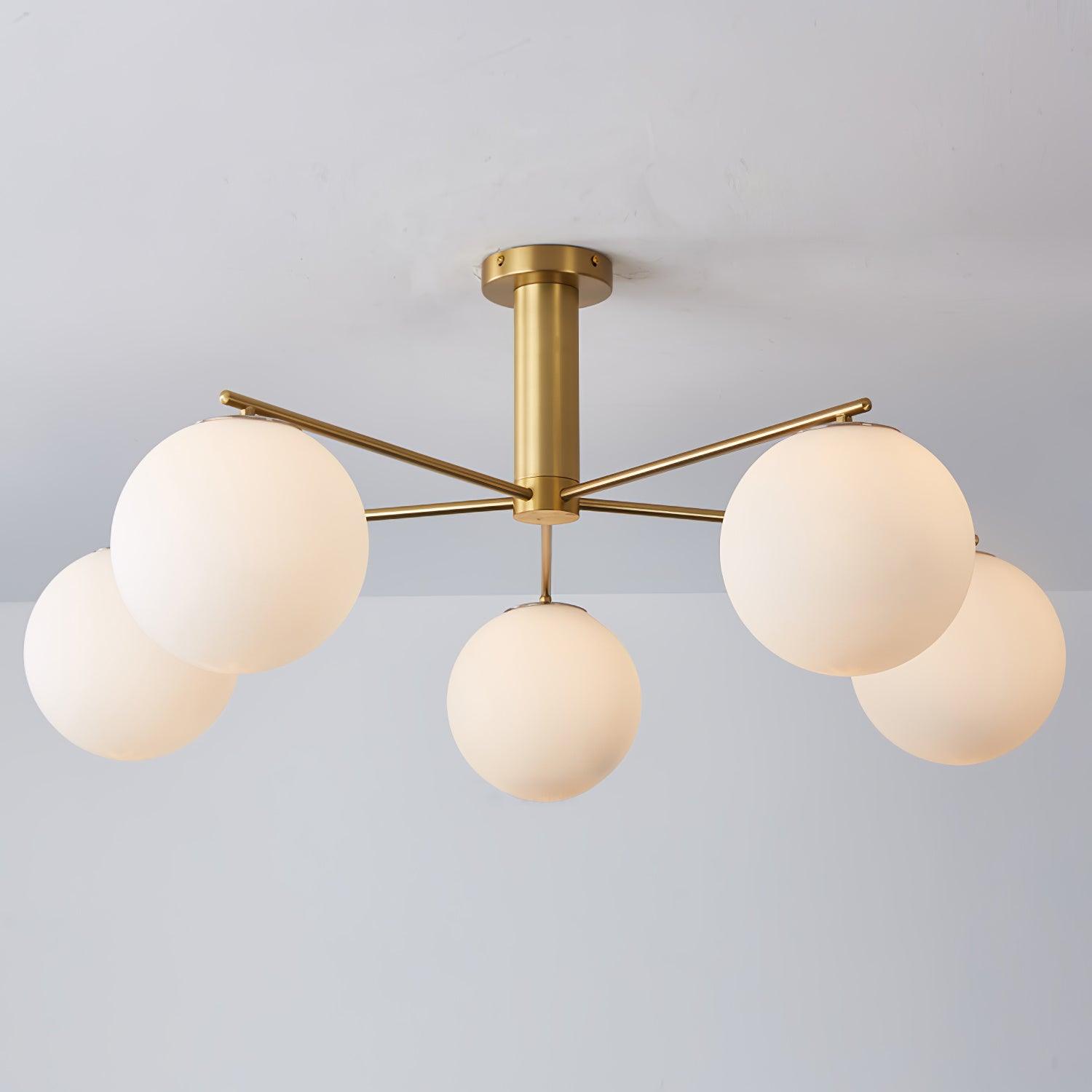 Lunara Luxe Glass Chandelier-Neutral Decor