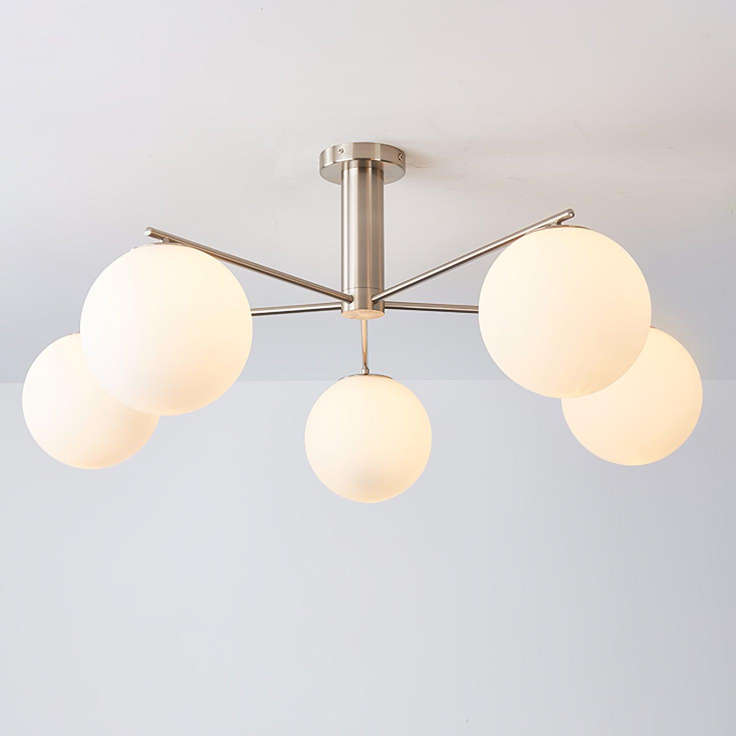 Lunara Luxe Glass Chandelier-Neutral Decor