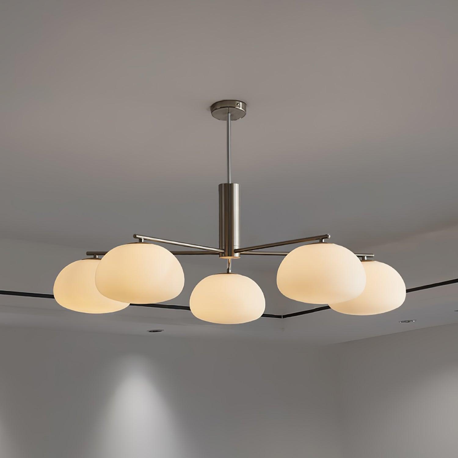 Lunara Luxe Glass Chandelier-Neutral Decor