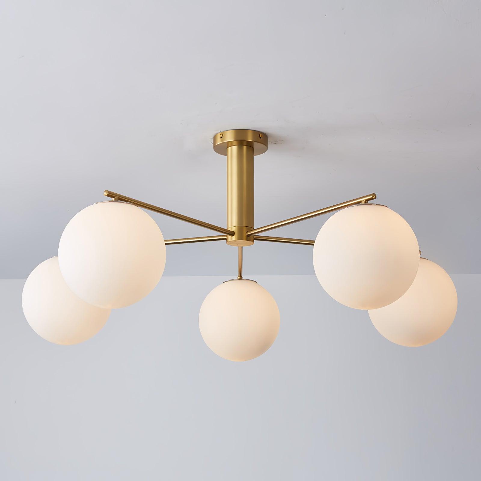 Lunara Luxe Glass Chandelier-Neutral Decor