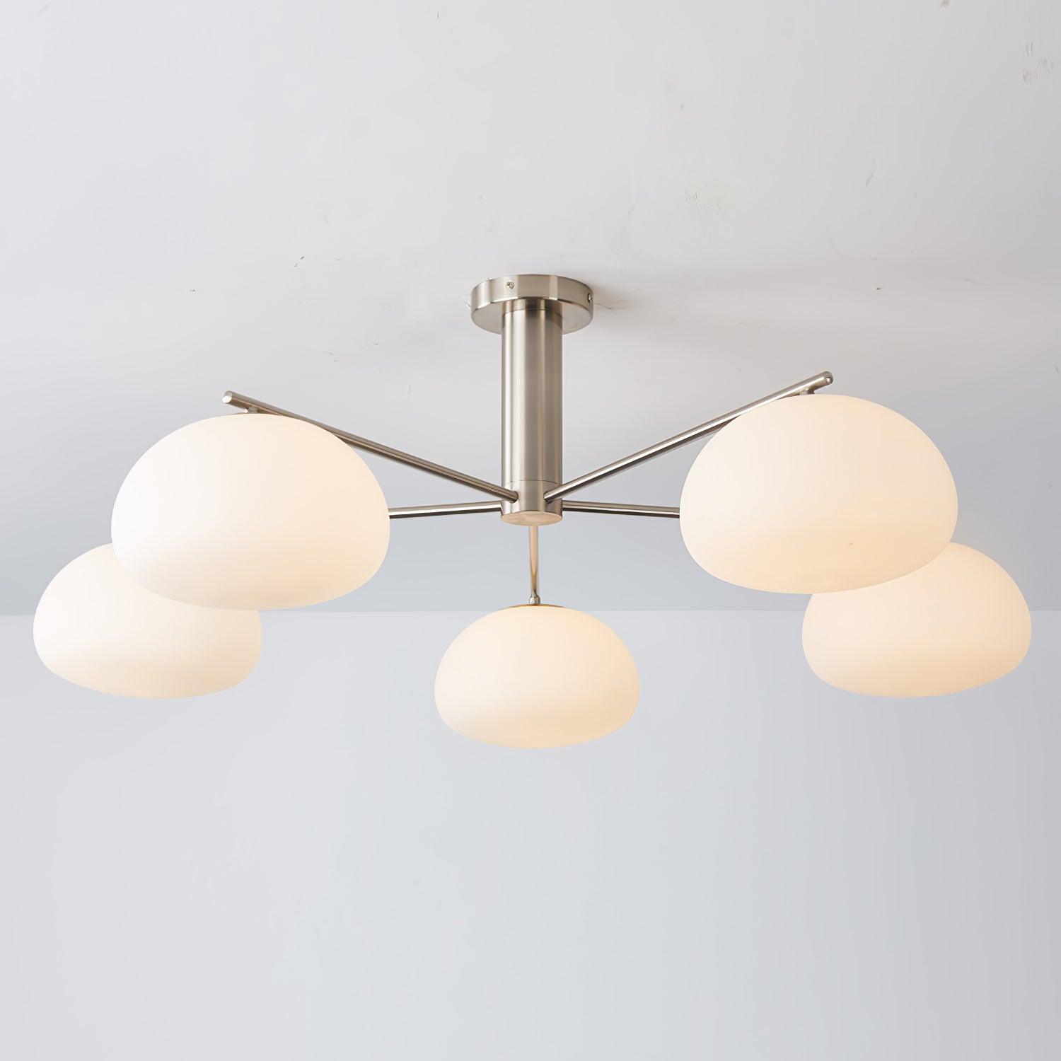Lunara Luxe Glass Chandelier-Neutral Decor