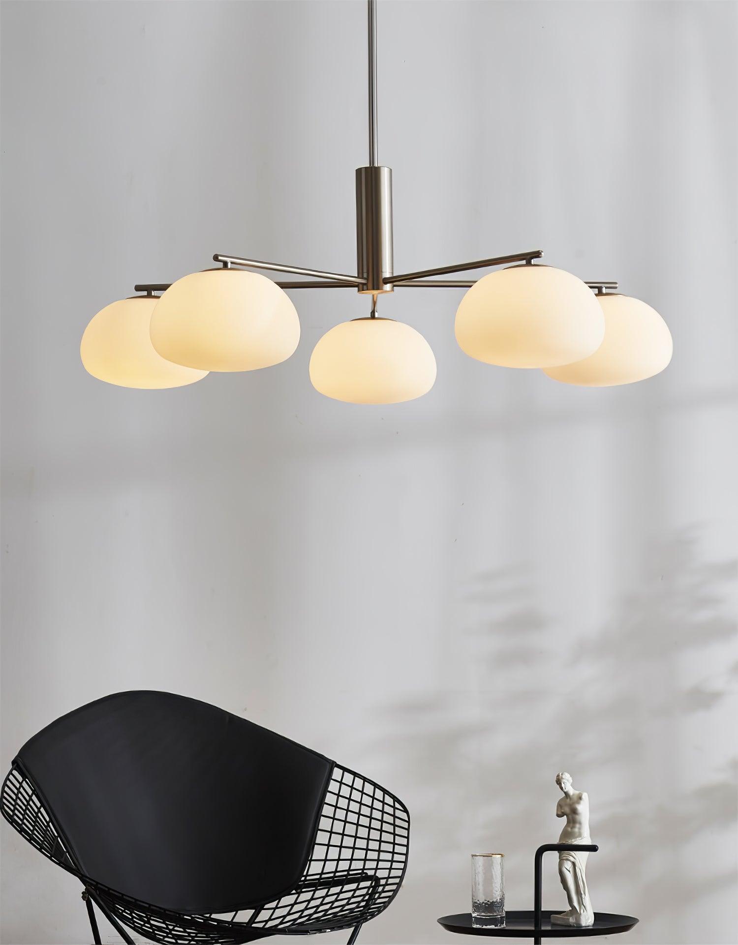 Lunara Luxe Glass Chandelier-Neutral Decor