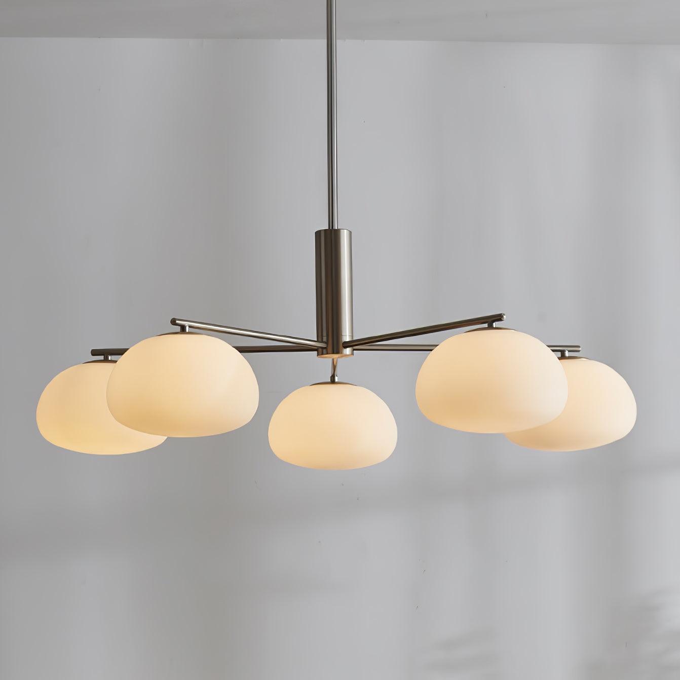 Lunara Luxe Glass Chandelier-Neutral Decor