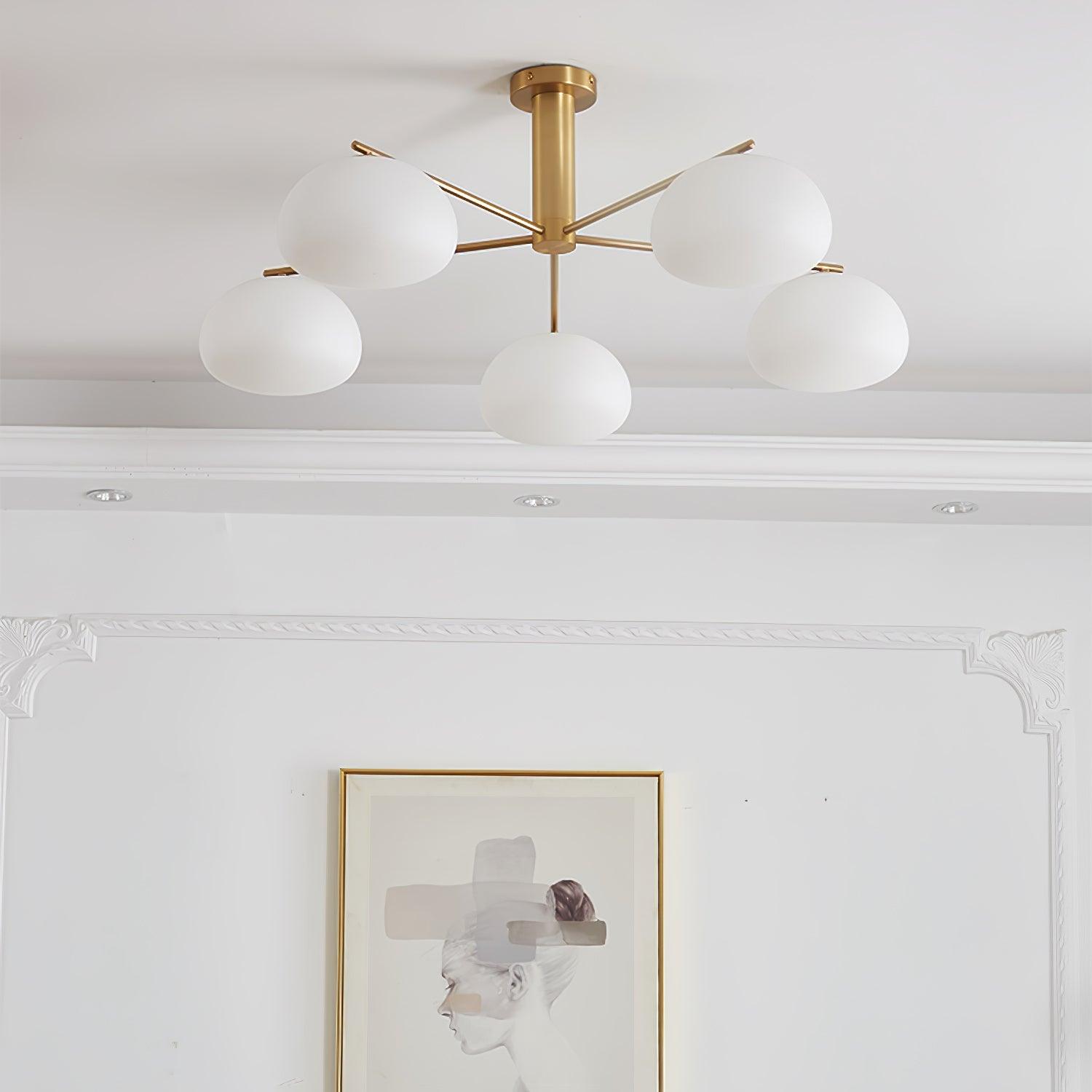 Lunara Luxe Glass Chandelier-Neutral Decor