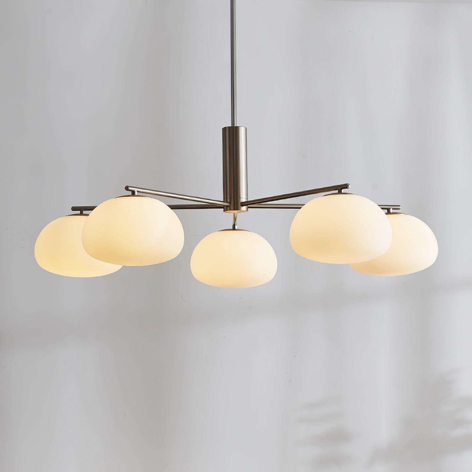 Lunara Luxe Glass Chandelier-Neutral Decor