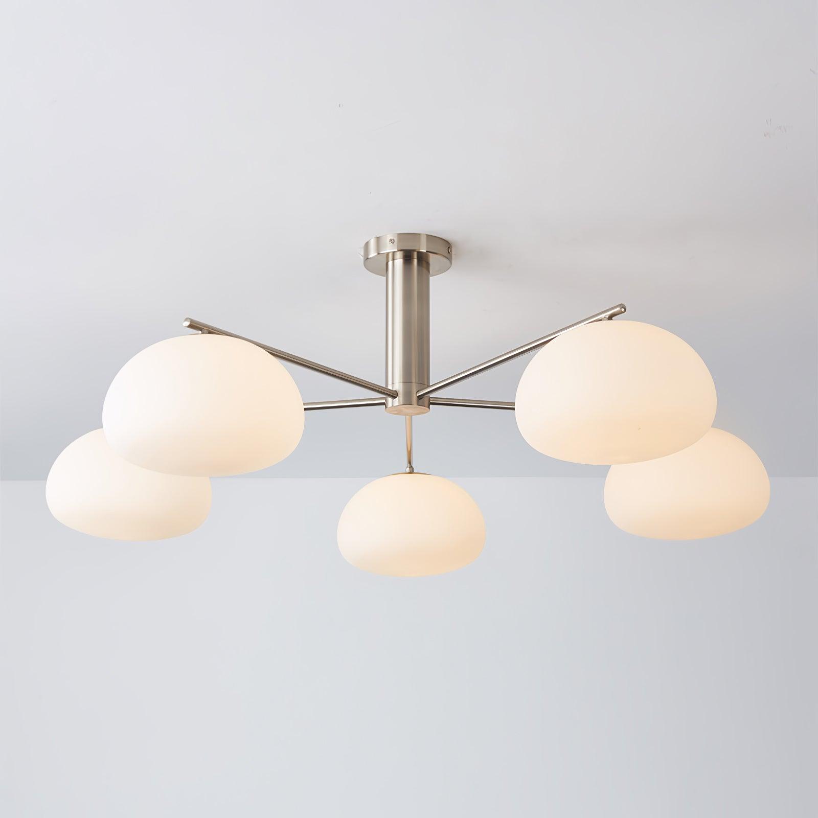 Lunara Luxe Glass Chandelier-Neutral Decor