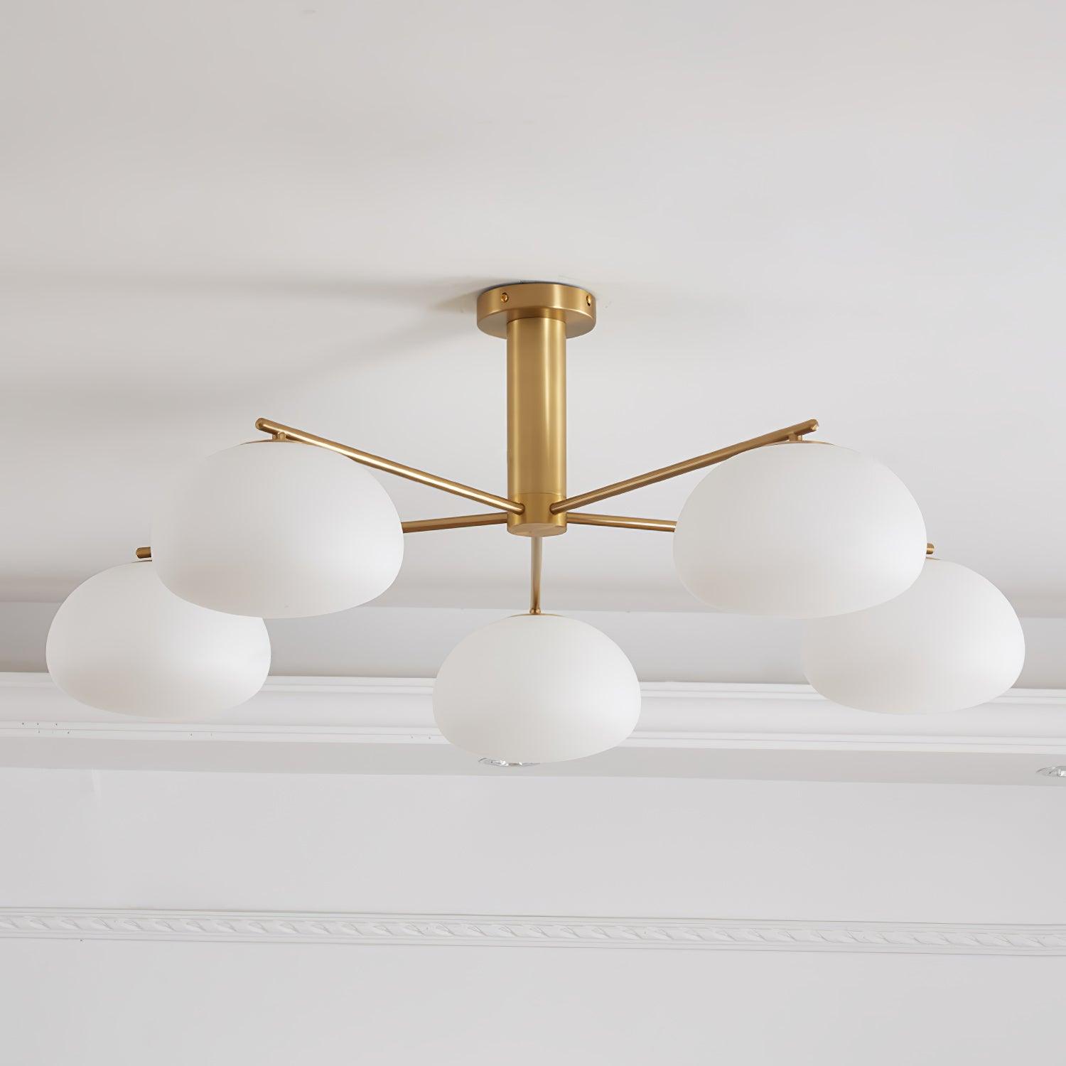 Lunara Luxe Glass Chandelier-Neutral Decor