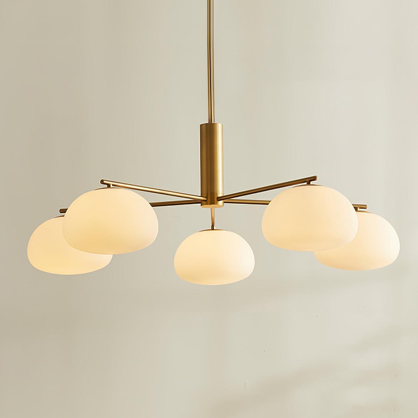 Lunara Luxe Glass Chandelier-Neutral Decor
