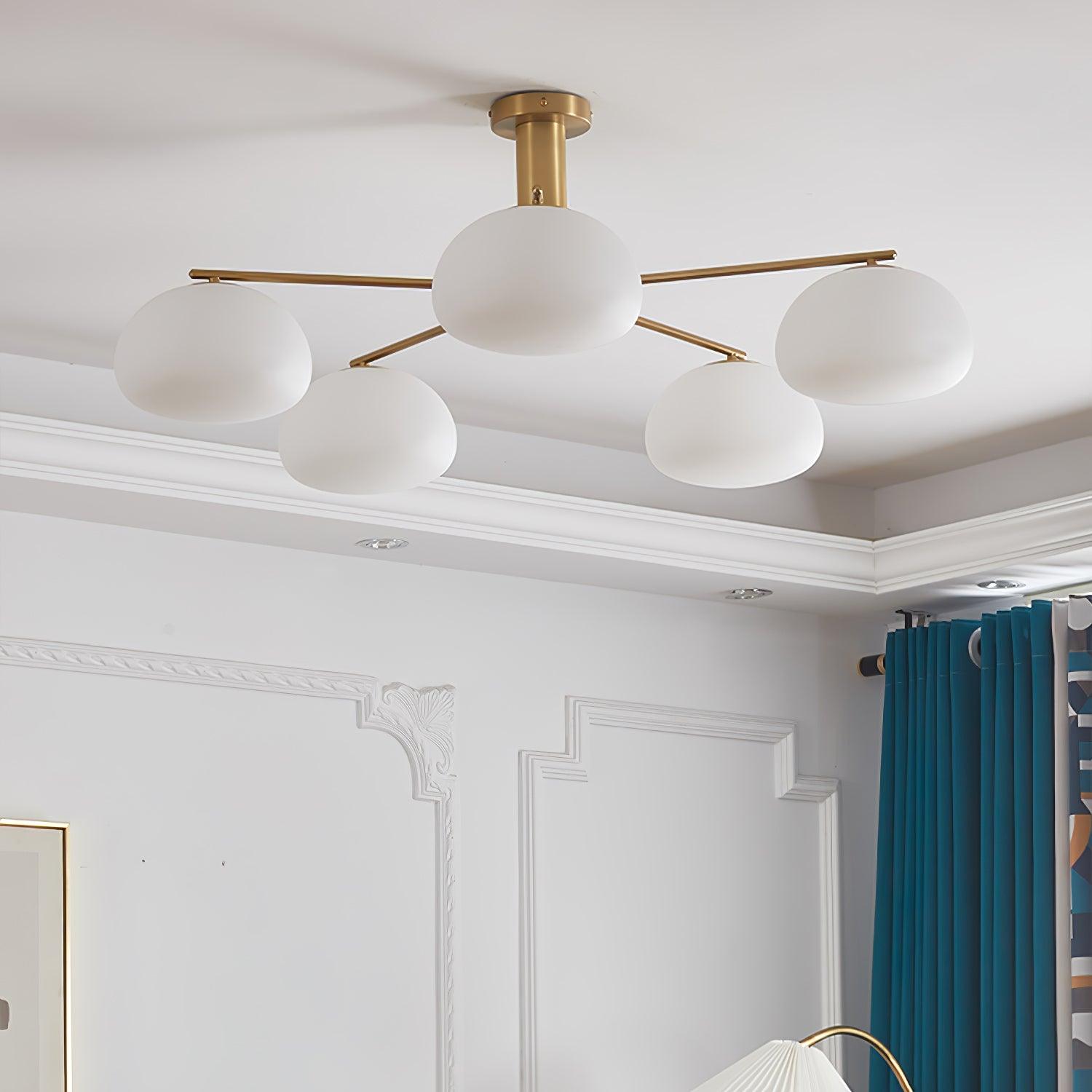 Lunara Luxe Glass Chandelier-Neutral Decor