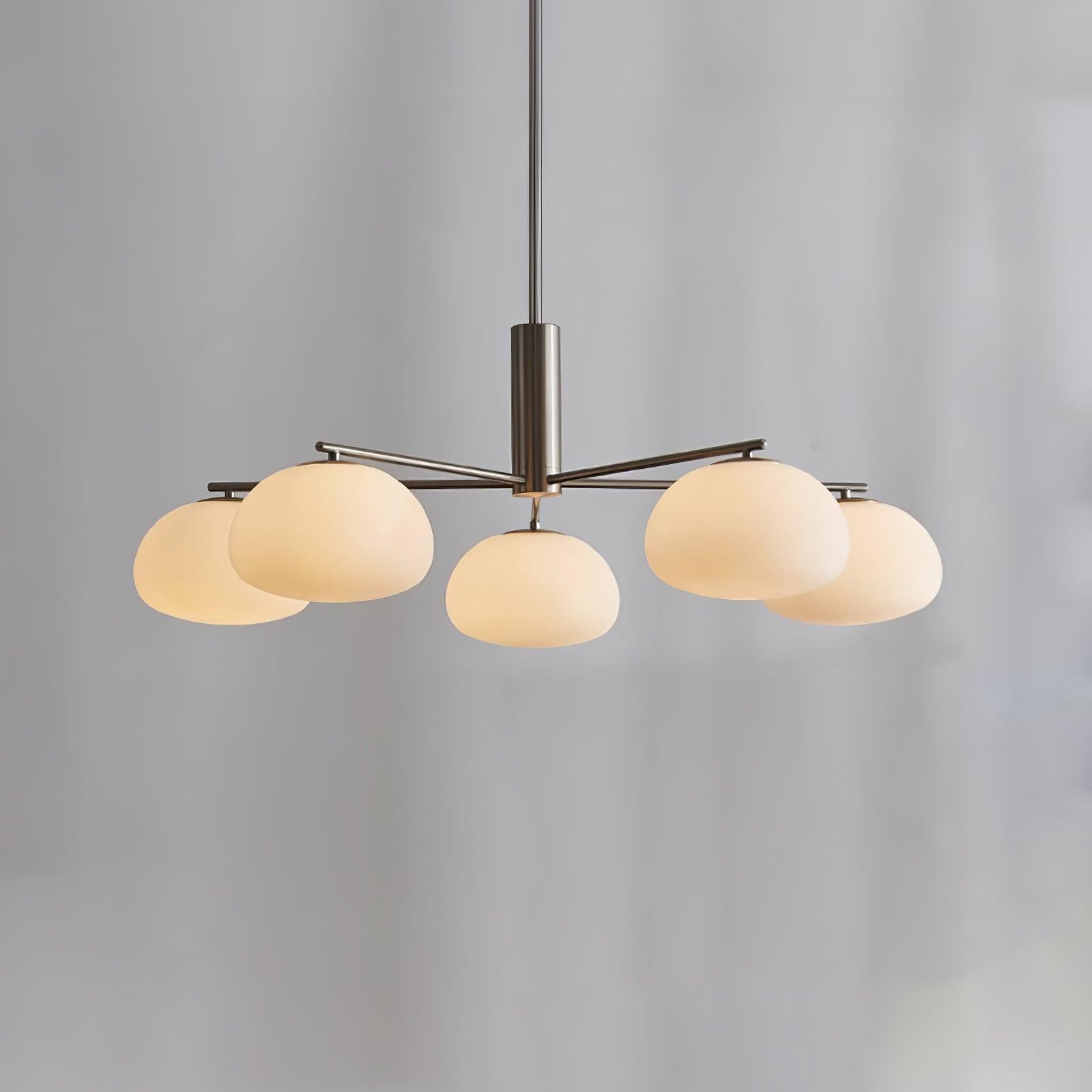 Lunara Luxe Glass Chandelier-Neutral Decor