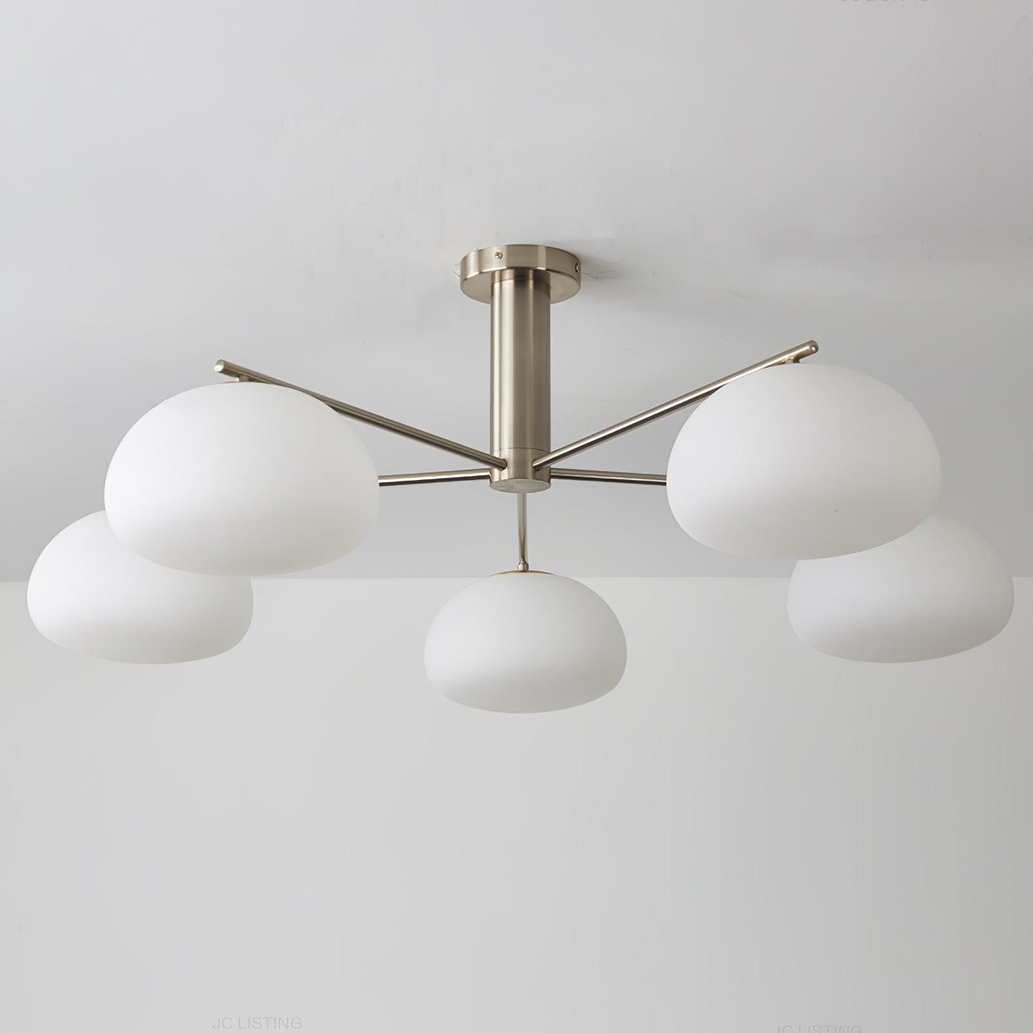 Lunara Luxe Glass Chandelier-Neutral Decor