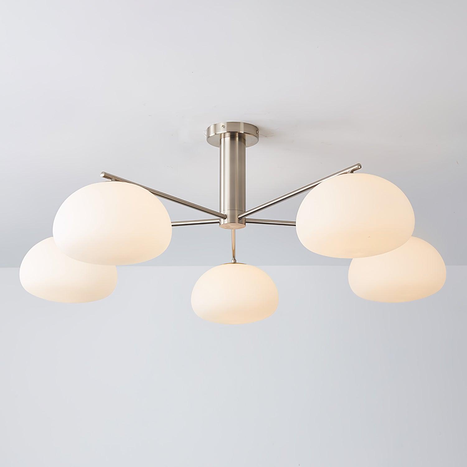 Lunara Luxe Glass Chandelier-Neutral Decor