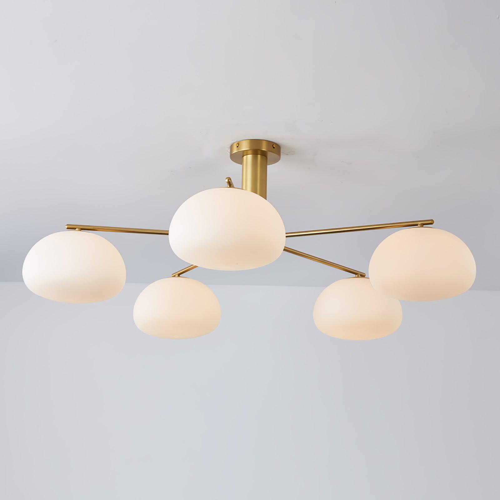 Lunara Luxe Glass Chandelier-Neutral Decor