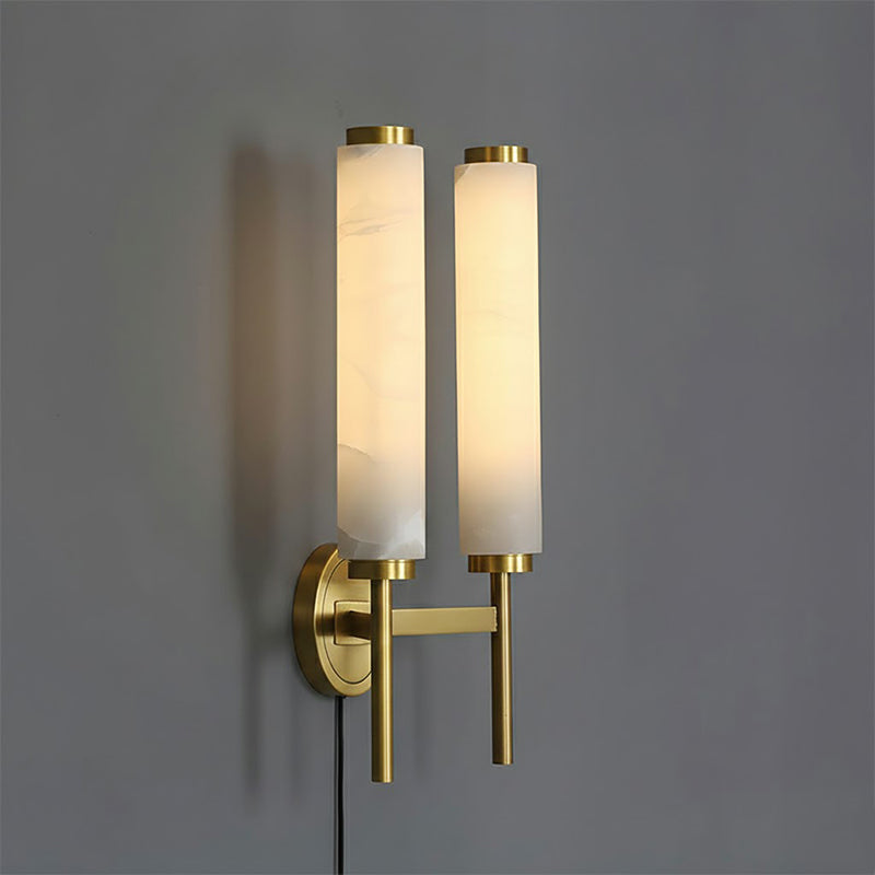 Top-down view of the lamp showing the disc-shaped top and light emission.