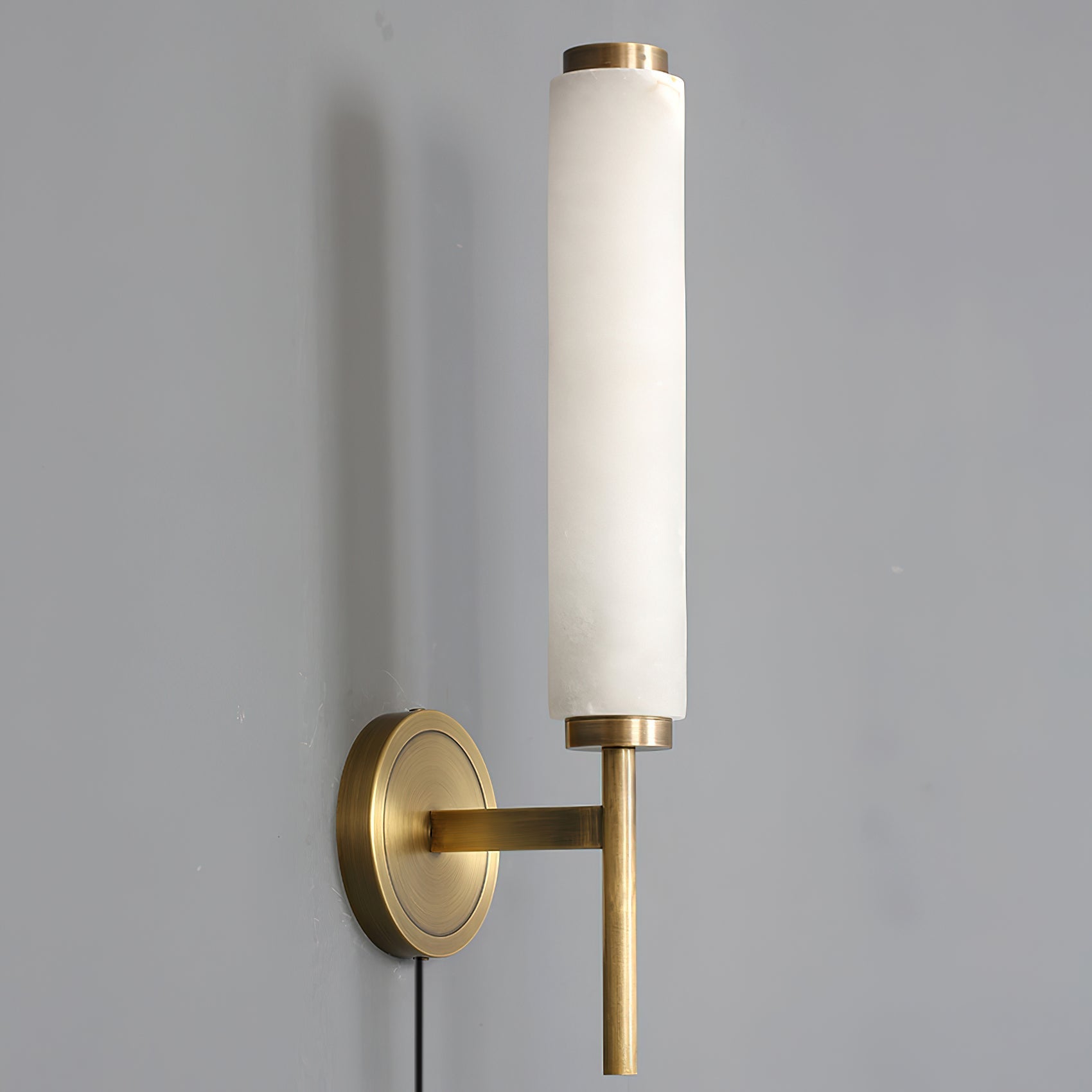 Brindisi Wall Lamp shown with the black finish option.