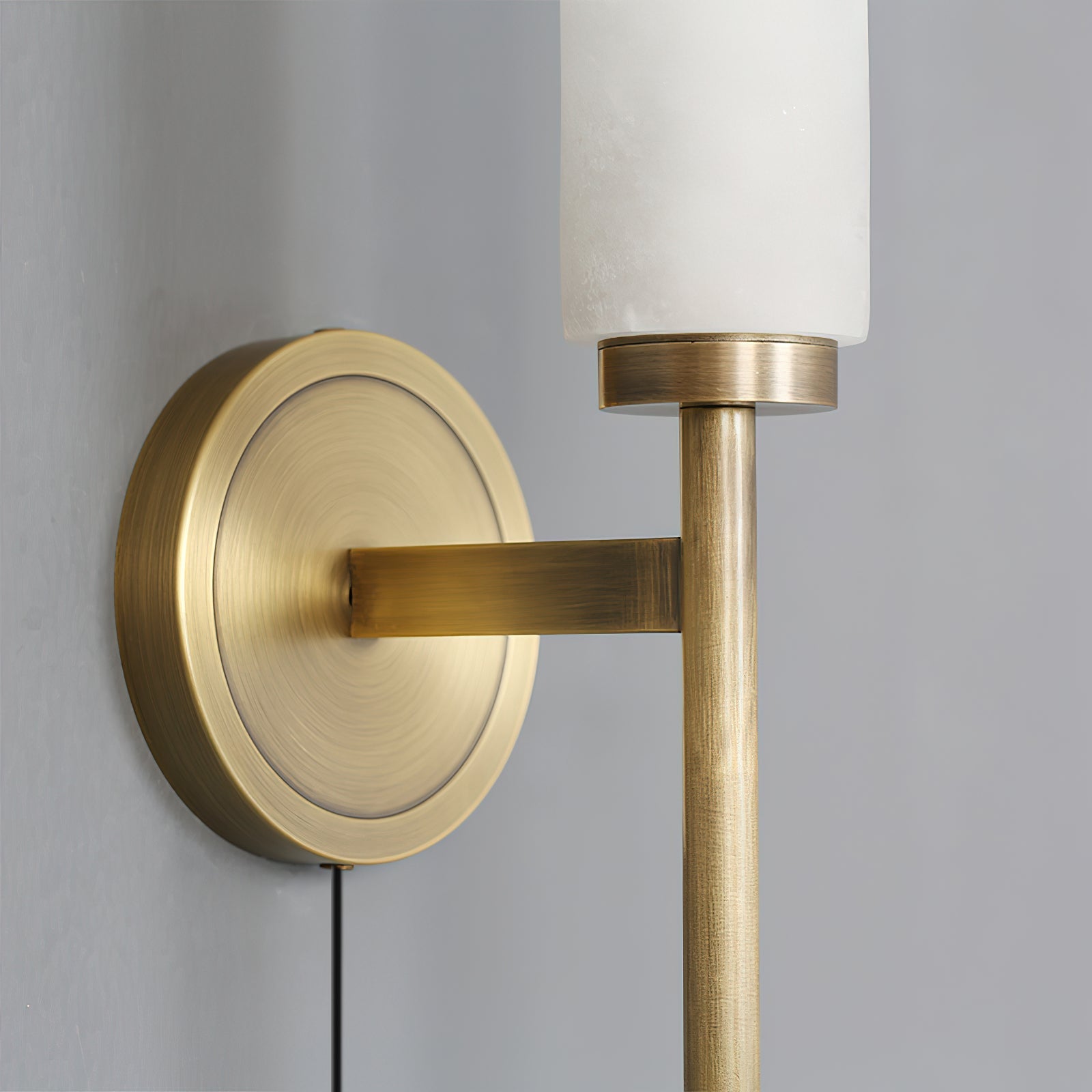 Brindisi Wall Lamp shown with the white finish option.