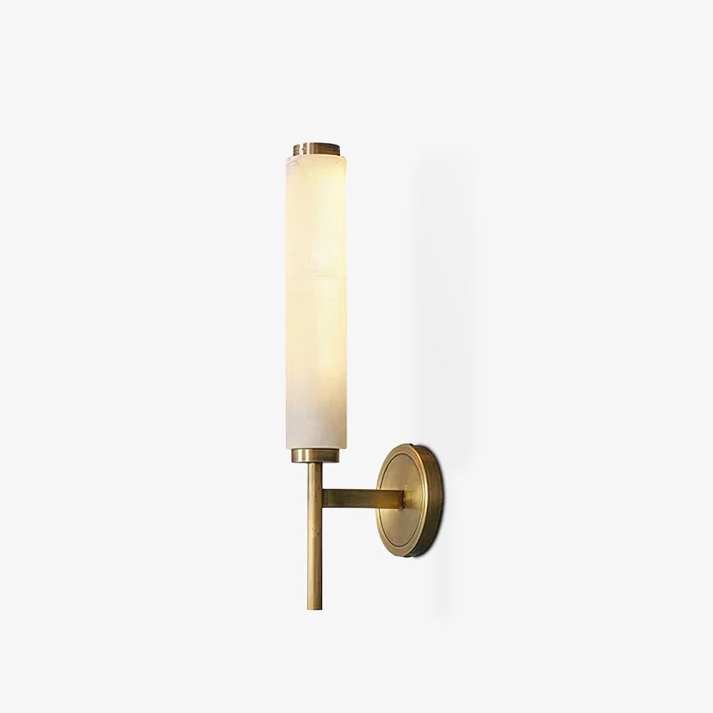 Olrinyra Cylinder Alabaster Wall Light-Neutral Decor