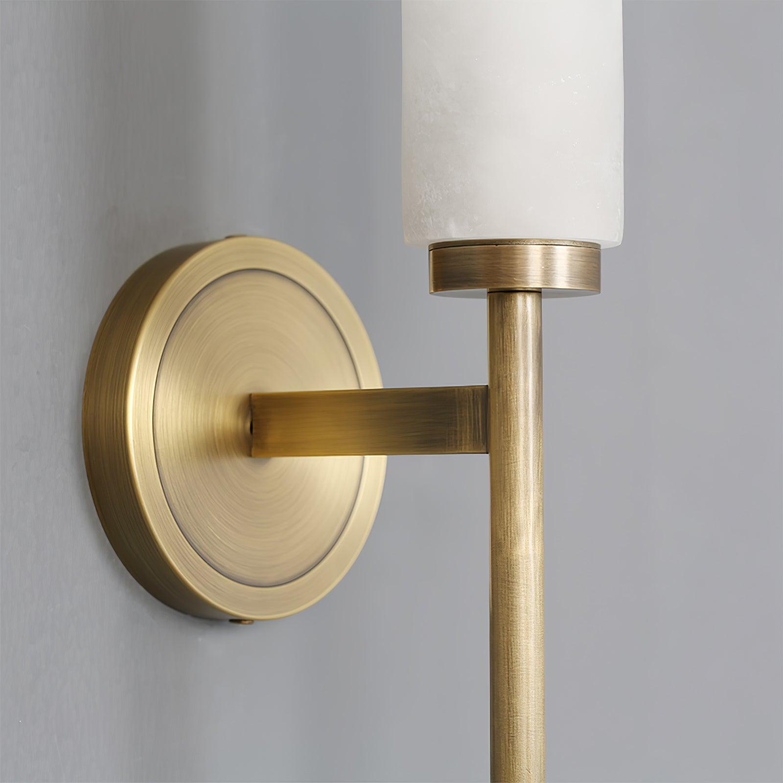 Olrinyra Cylinder Alabaster Wall Light-Neutral Decor