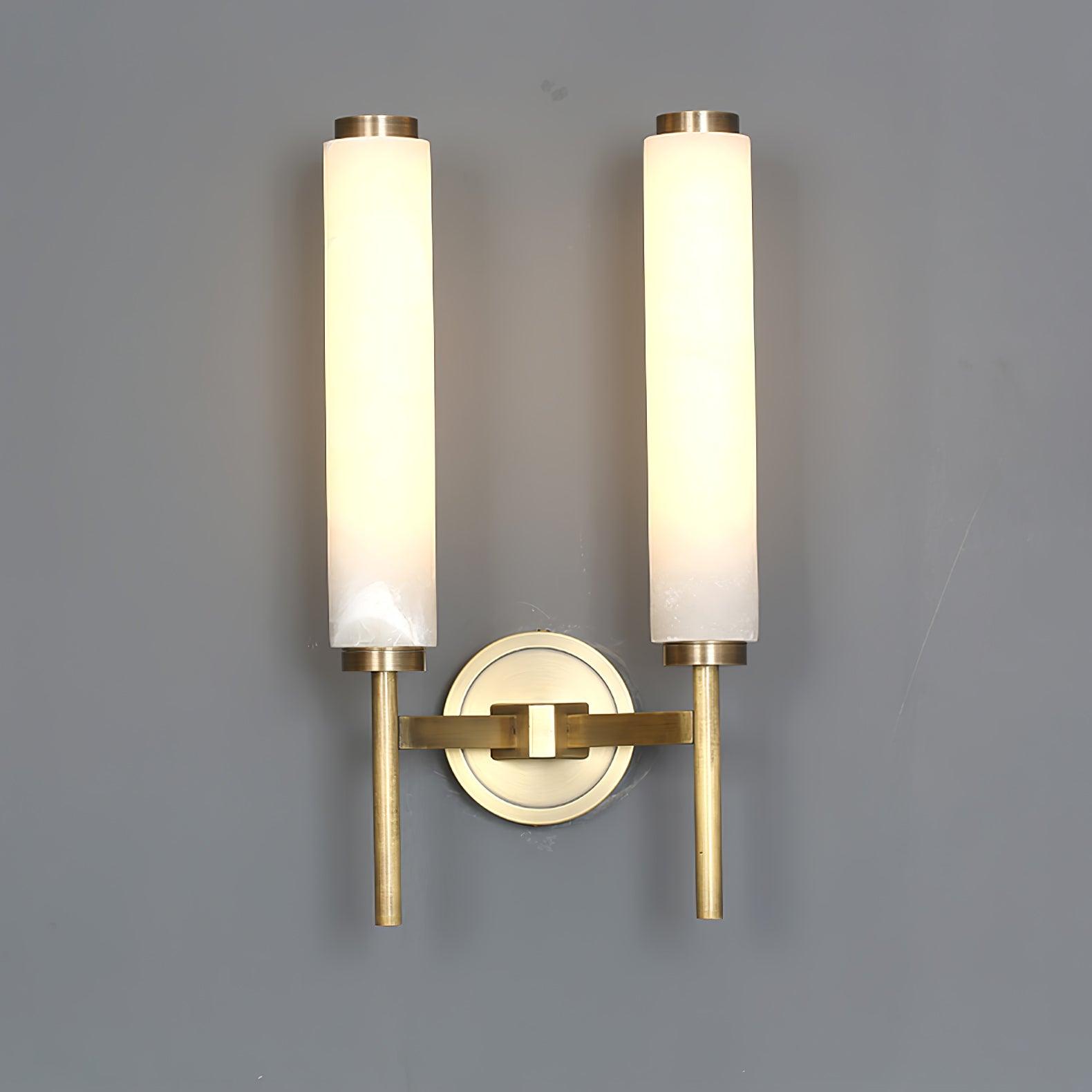 Olrinyra Cylinder Alabaster Wall Light-Neutral Decor