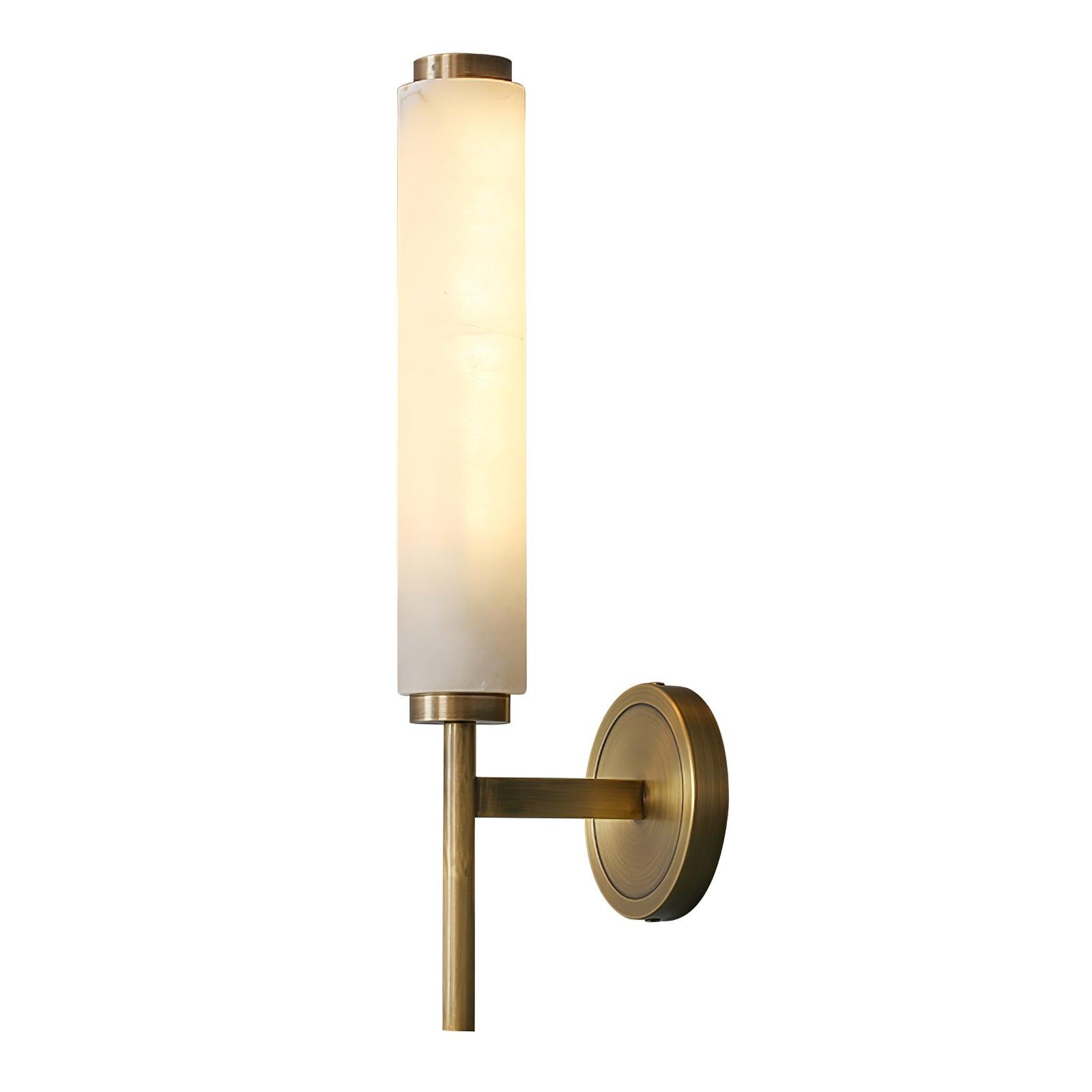 Olrinyra Cylinder Alabaster Wall Light-Neutral Decor