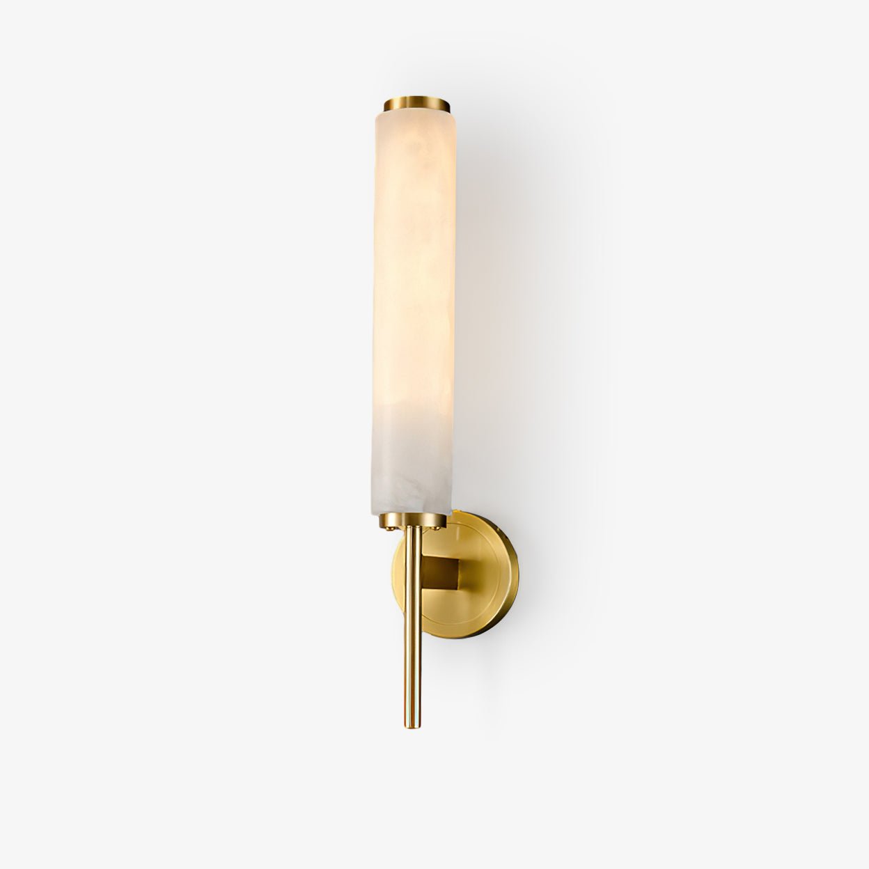 Olrinyra Cylinder Alabaster Wall Light-Neutral Decor