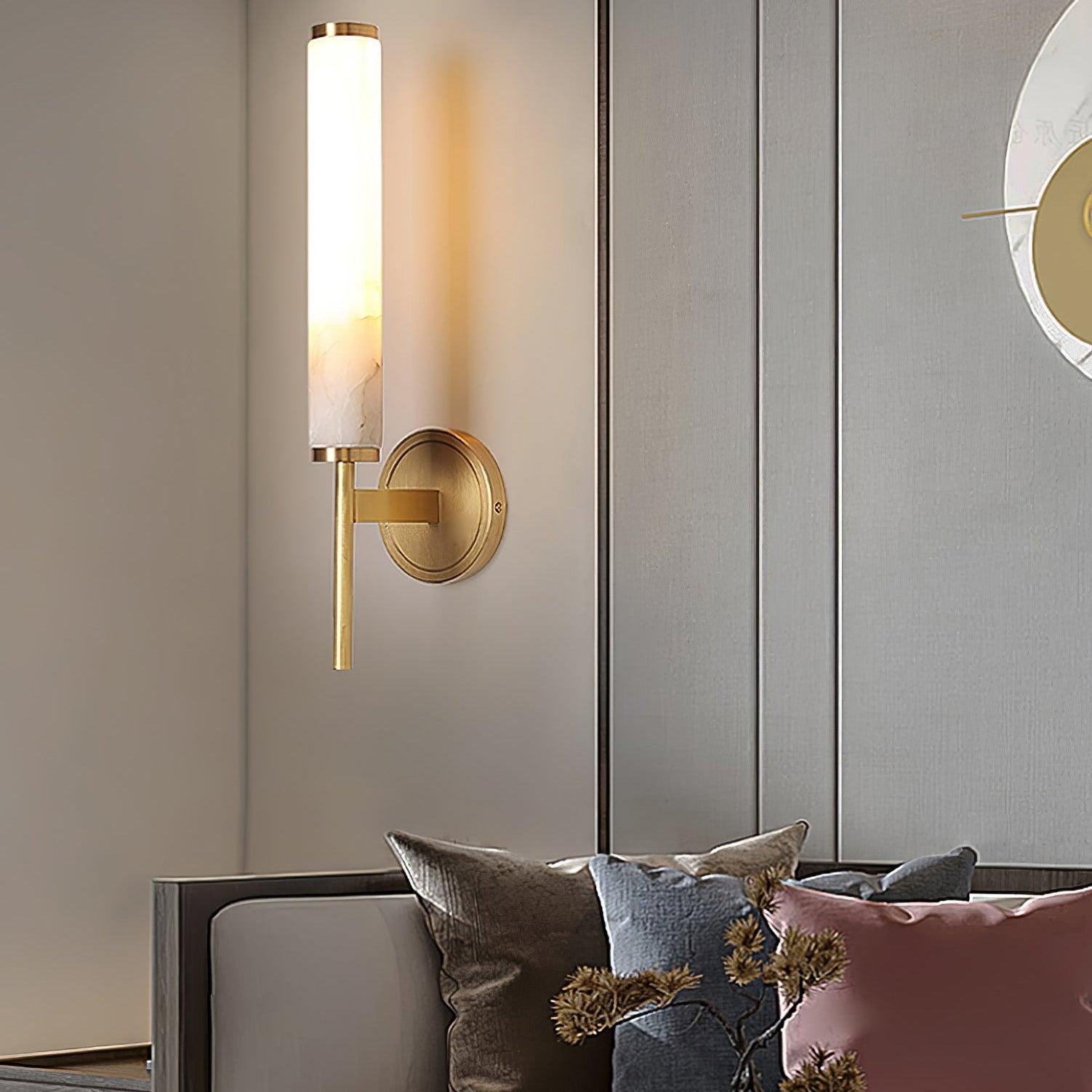 Kristy Art Deco  Alabaster  Wall Lamp